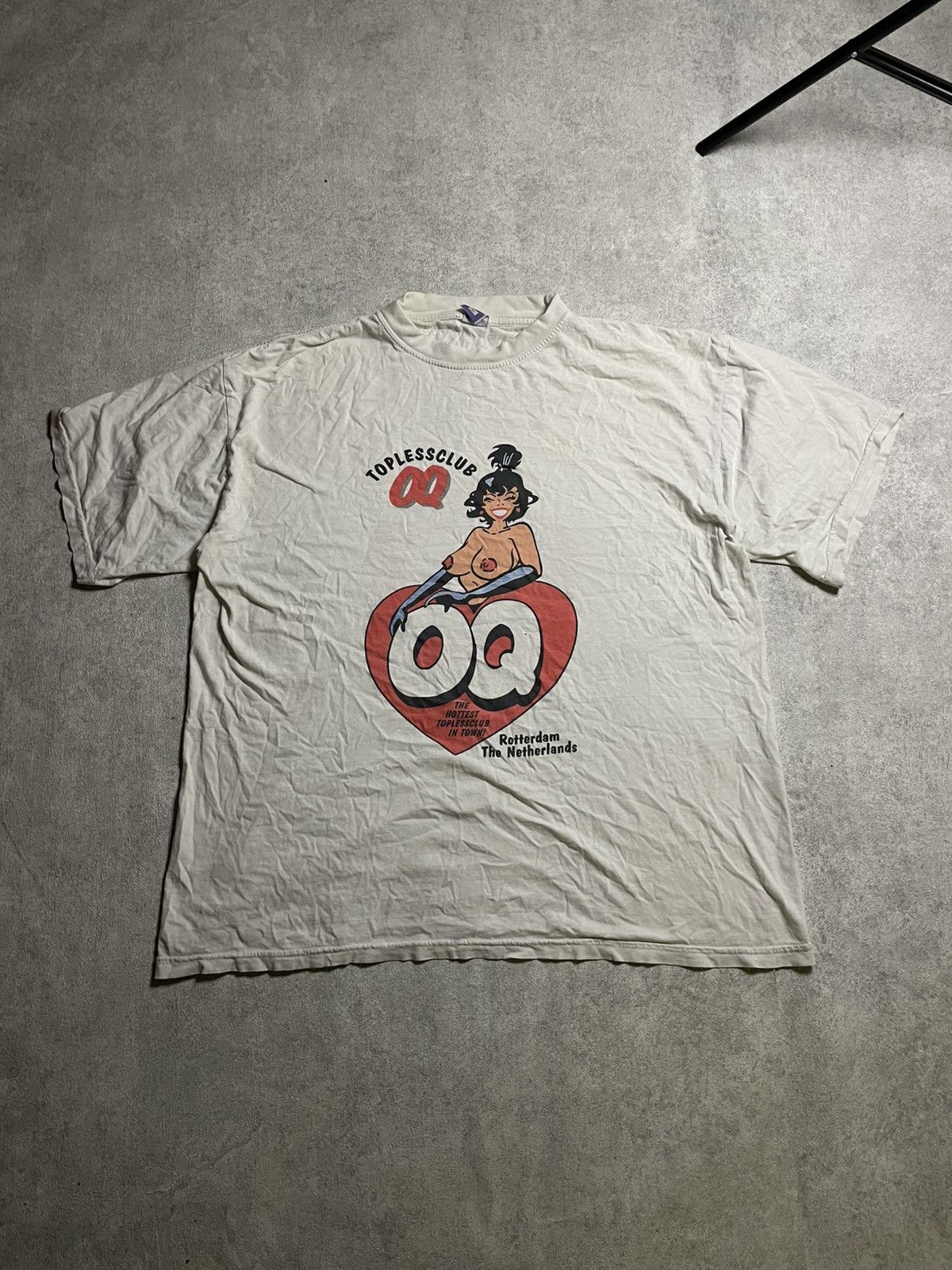 Anime × Gildan Vintage “Topless Club 69” Rotterdam Tee — Erotica Cartoon Size US L / EU 52-54 / 3 - 1 Thumbnail