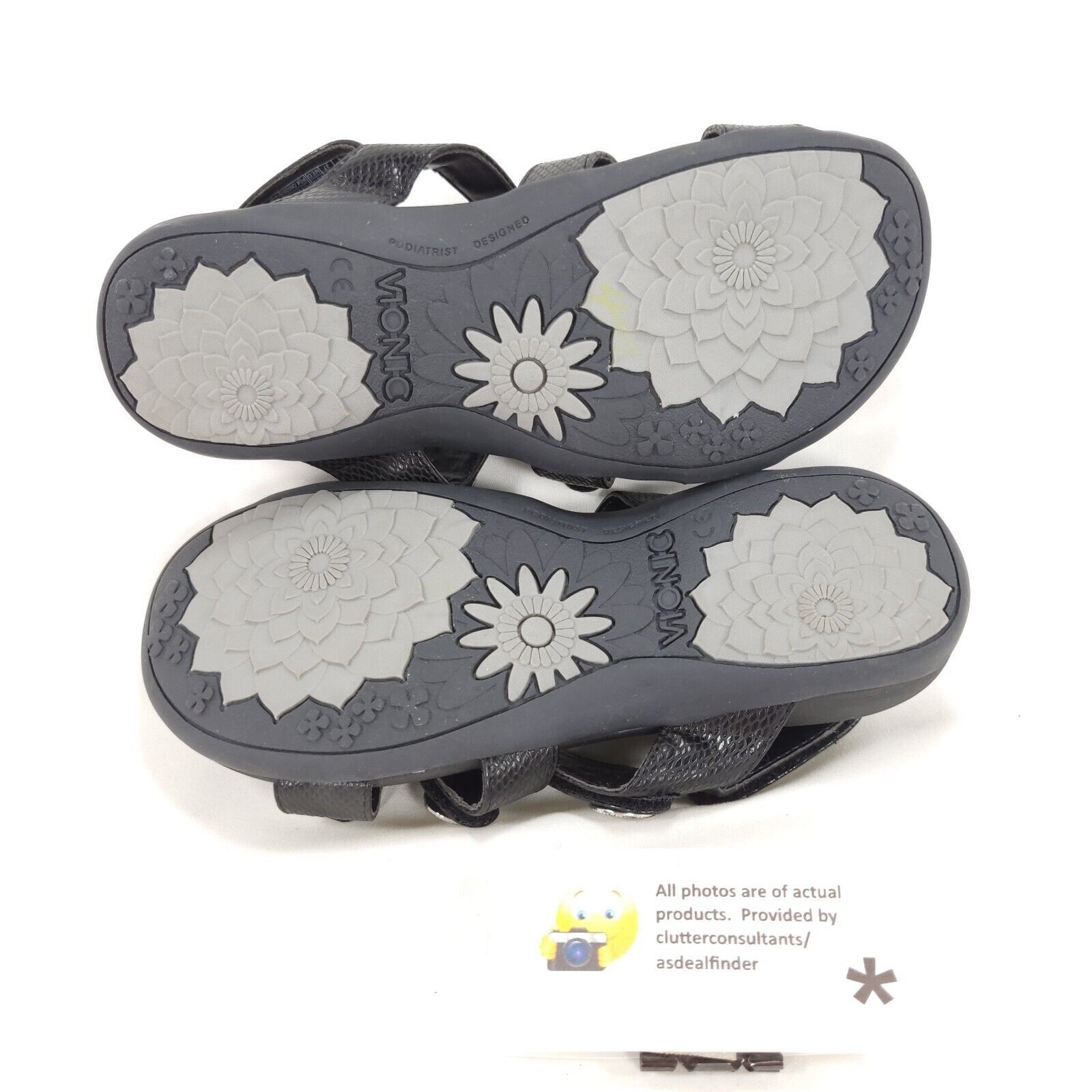 Vionic Vionic 44 Cathy Slide Sandals Womens Size 6 TVW4089 Black Size US 6 / IT 36 - 9 Thumbnail