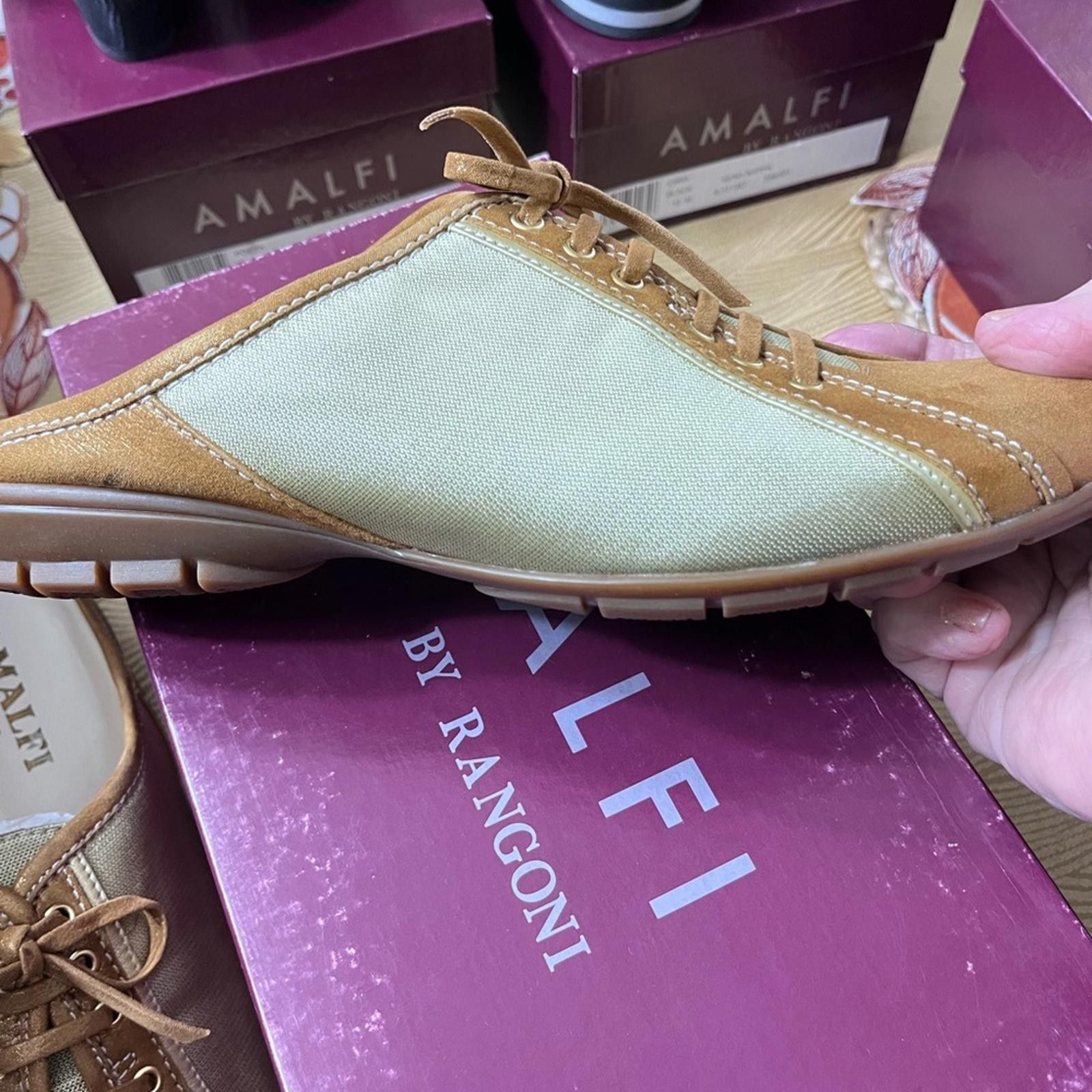 Other Amalfi Tan and Cream Women's Sneakers Size US 9.5 / IT 39.5 - 4 Thumbnail