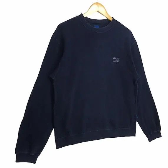 Kenzo Vtg KENZO PARIS JEANS Floral Crewneck Sweatshirt Pullover Size M / US 6-8 / IT 42-44 - 3 Thumbnail