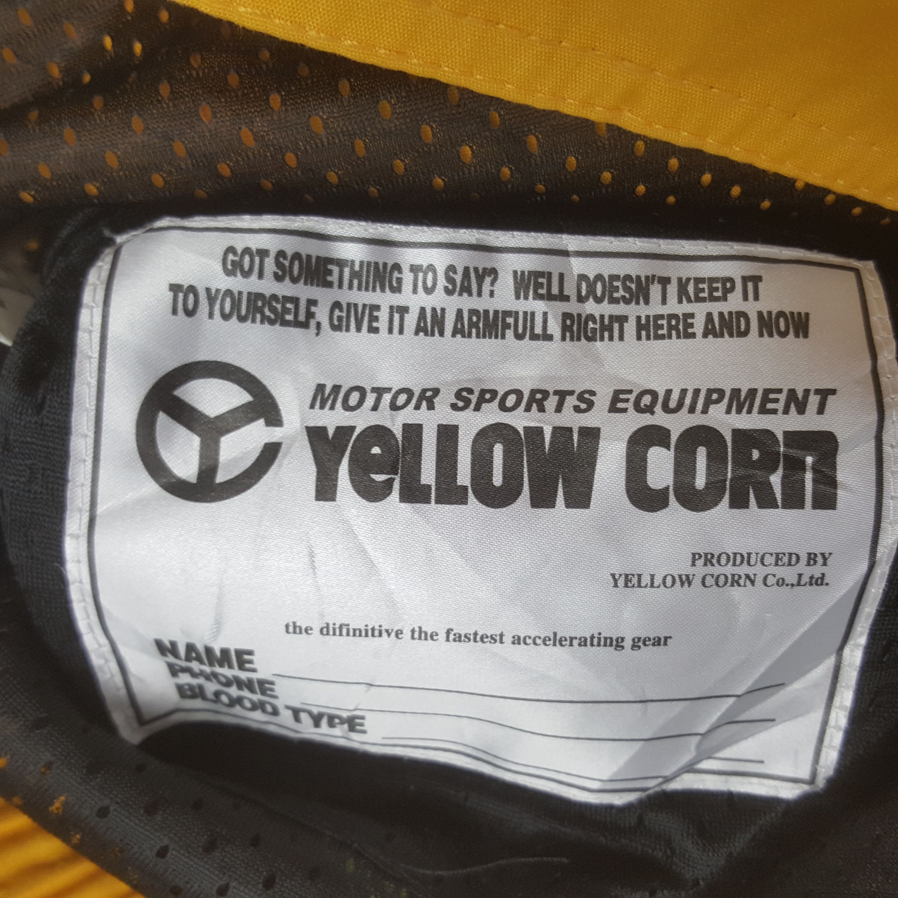 YELLOW CORN Vintage Yellow Corn Japanese Racing Bikers Jacket C306N17 Size US M / EU 48-50 / 2 - 9 Thumbnail
