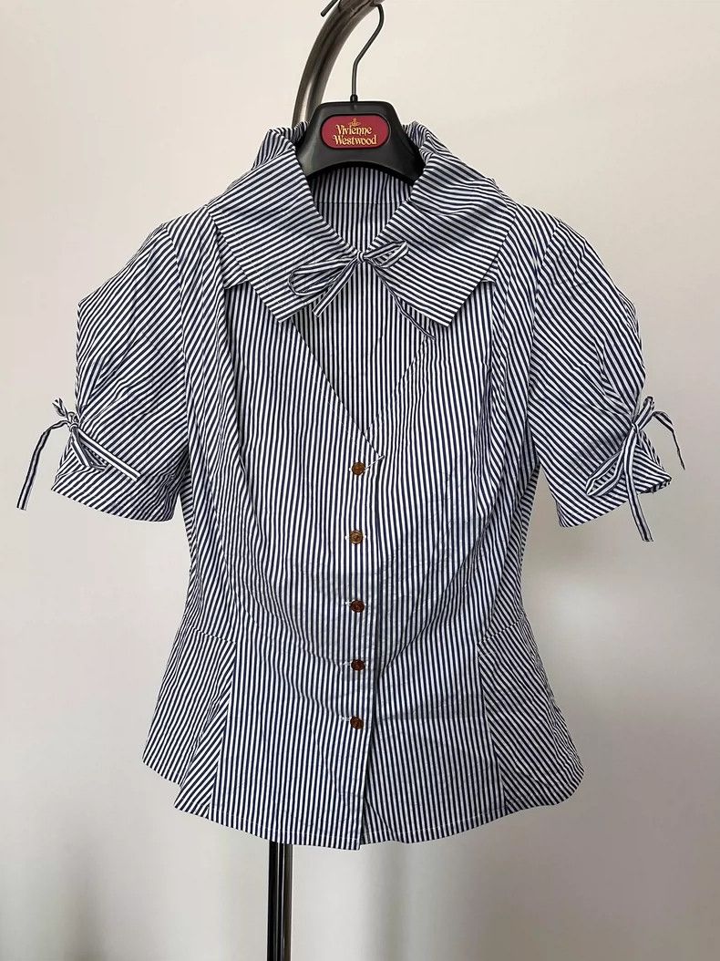 Vivienne Westwood Vivienne Westwood Butterfly knot love short sleeve shirt b Size M / US 6-8 / IT 42-44 - 1 Thumbnail