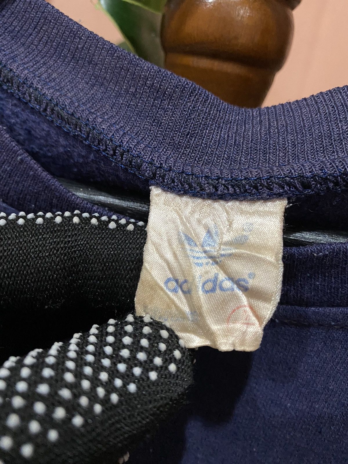 Adidas Vintage 80S Adidas Trefoil Sweatshirt – Navy Blue Sportswear Size US M / EU 48-50 / 2 - 4 Thumbnail