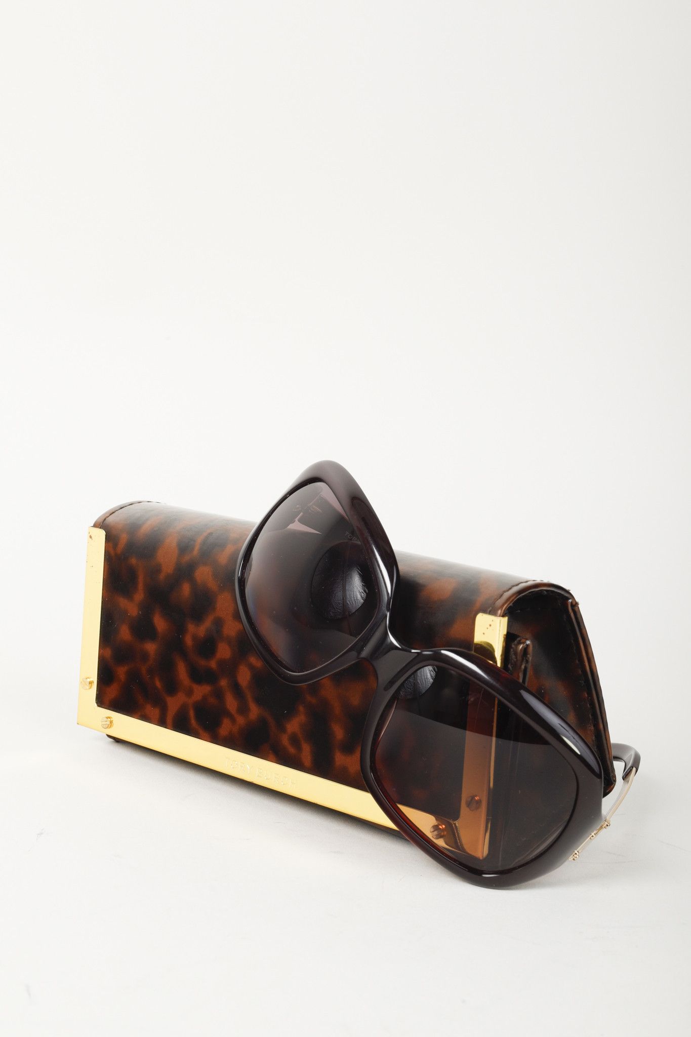 Tory Burch Tory Burch TY7009 Red Square Logo Sunglasses Size ONE SIZE - 10 Thumbnail