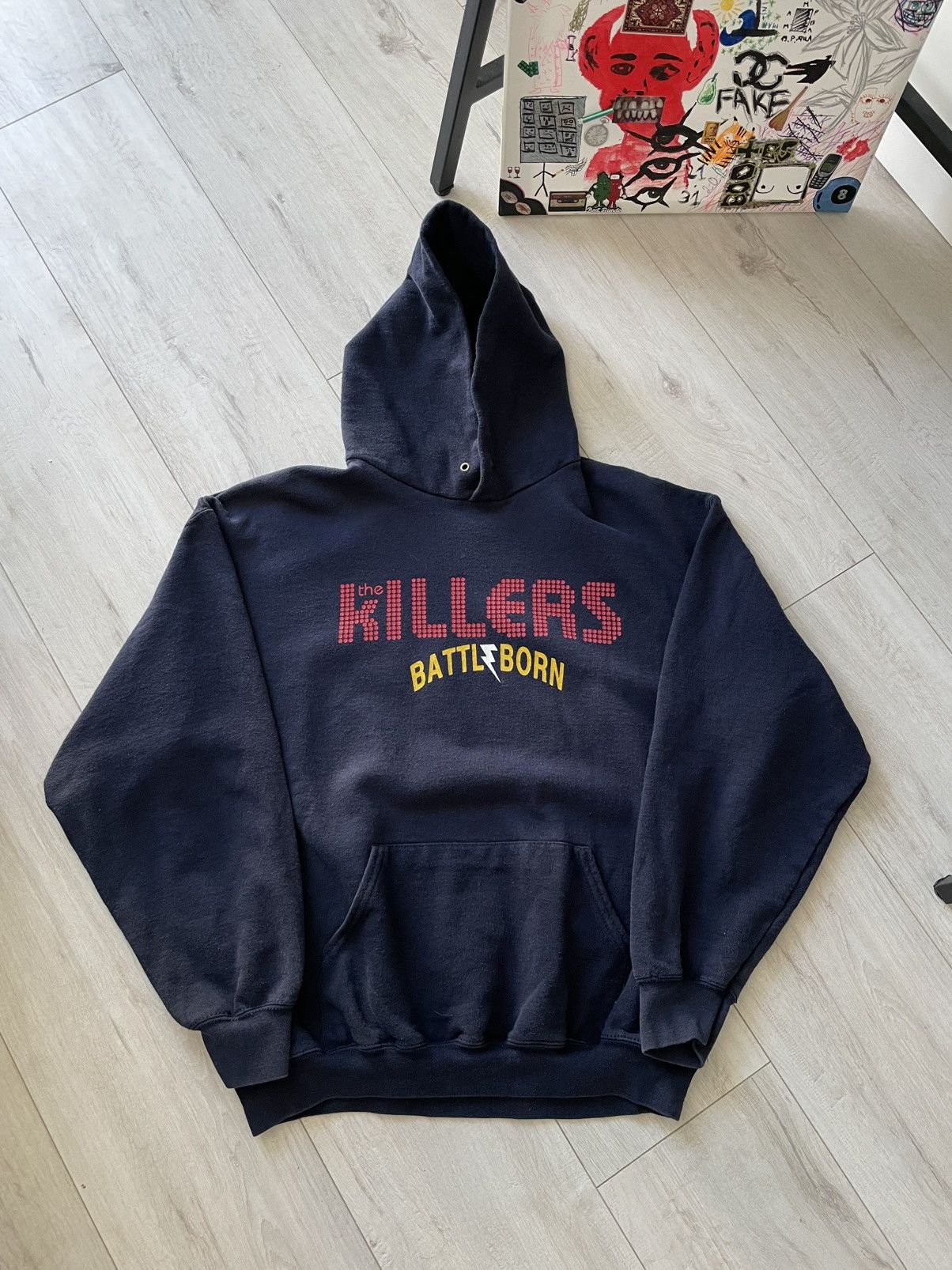 Band Tees Vintage The Killers 2012 Battl Born Tour Band Rock Hoodie Size US L / EU 52-54 / 3 - 1 Thumbnail