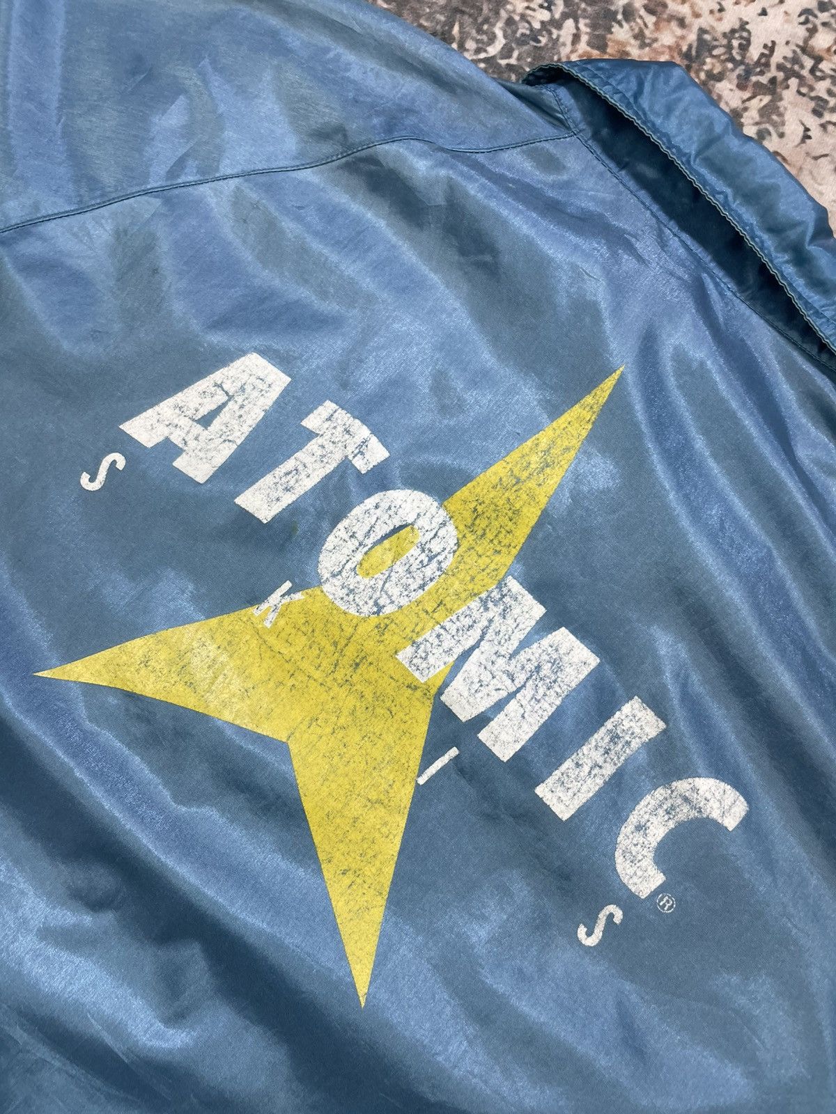 Asics Vtg Asics X Atomic Skis Back Hit Nylon Lightweight Jacket Size US L / EU 52-54 / 3 - 5 Thumbnail