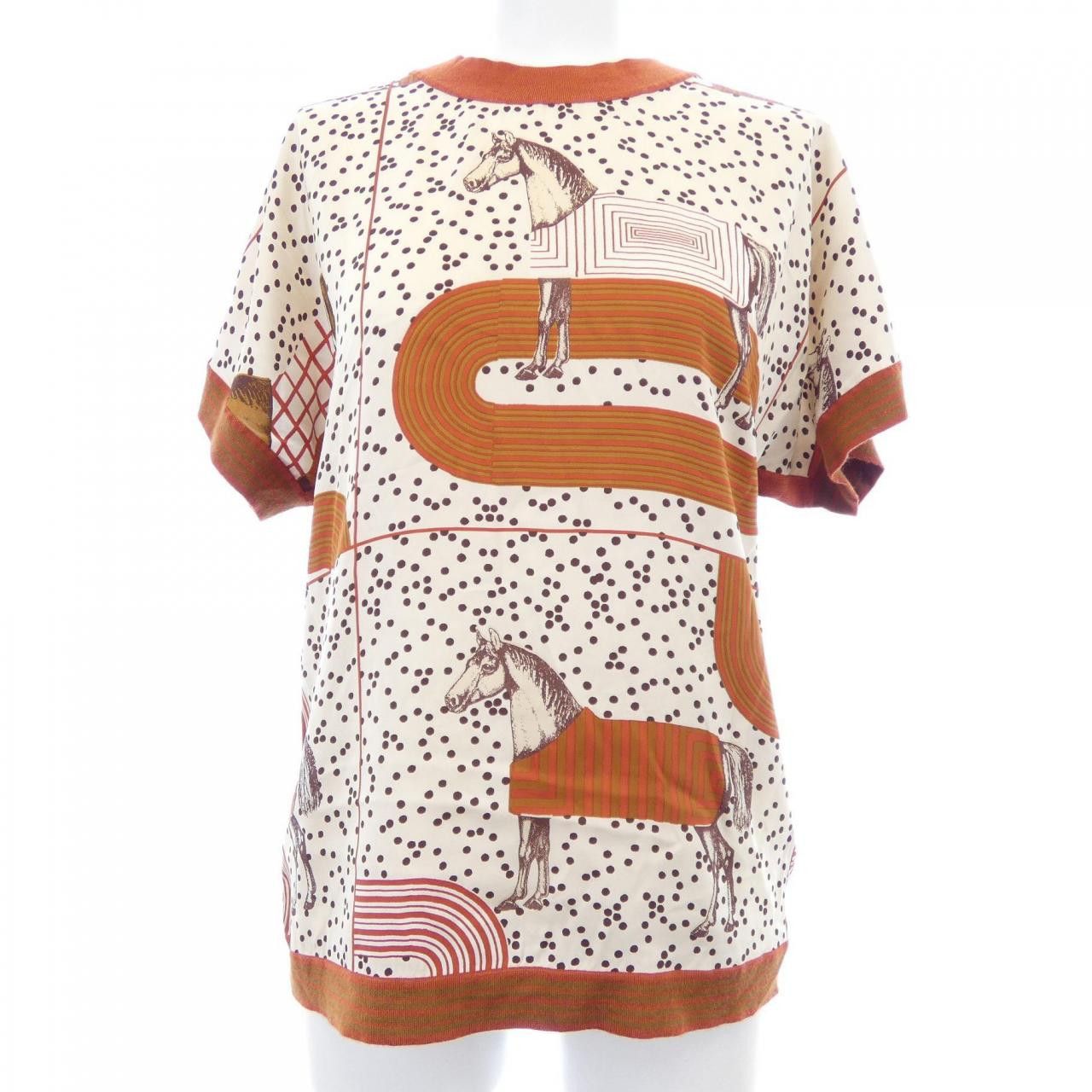 Hermes Hermes Hermes GARDE-ROBE POP5E2805DL Twillene Cashmere Silk Top 36 Others Tops DUTY FREE for USA Size ONE SIZE - 1 Thumbnail