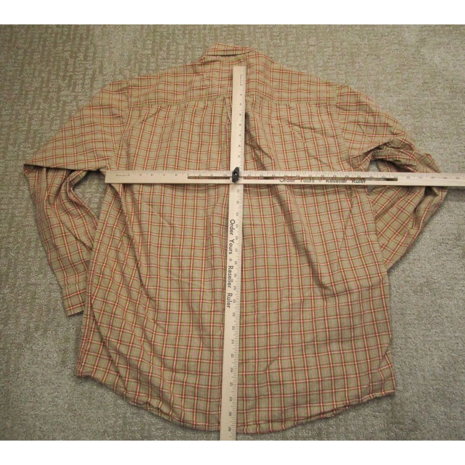Vintage Cinch Shirt Men Large Orange Plaid Western Long Sleeve Button Up Cowboy Rancher Size US L / EU 52-54 / 3 - 5 Thumbnail