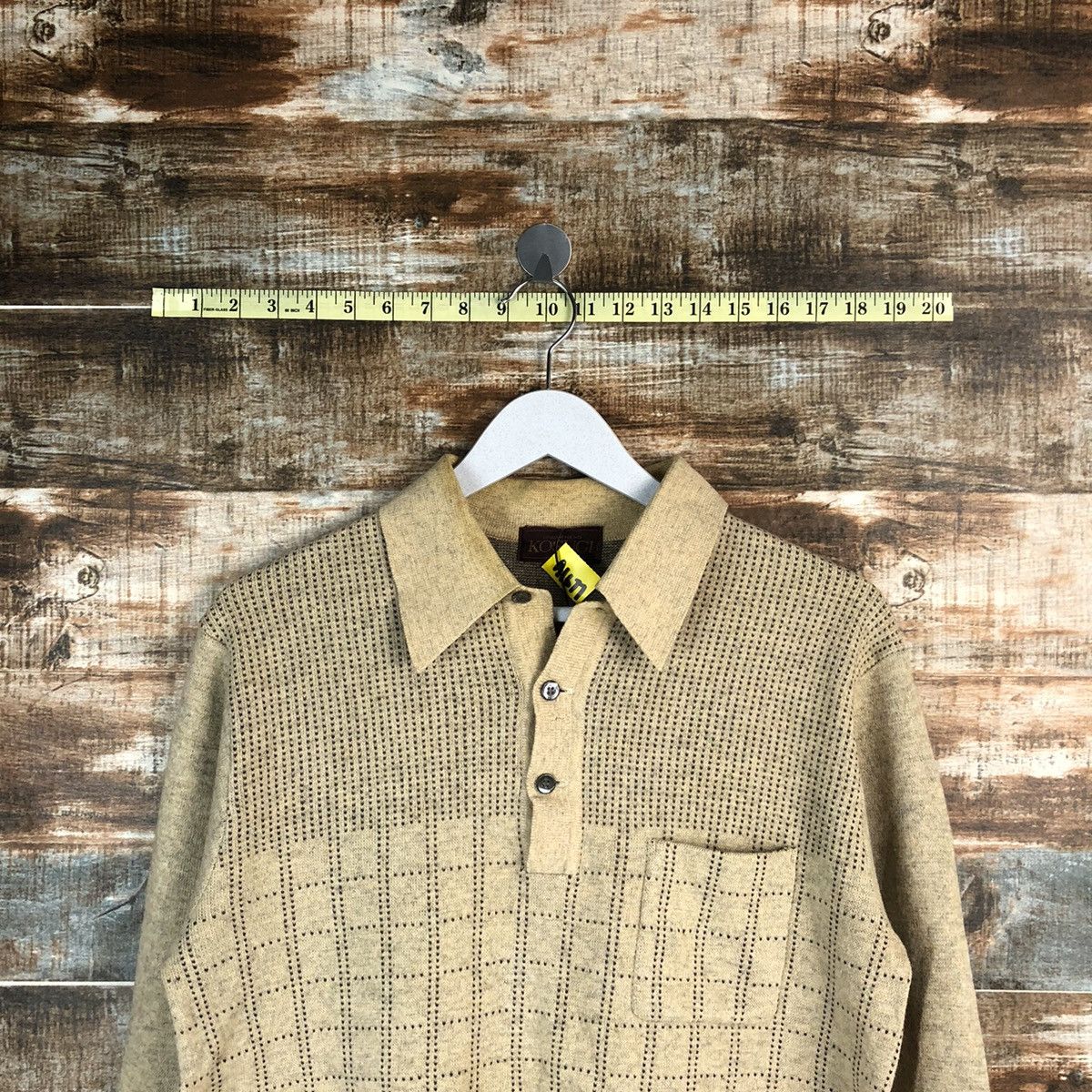 Homespun Knitwear × Japanese Brand × Vintage Kosugi japan vintage Brown shirt #A1677 Size US M / EU 48-50 / 2 - 4 Thumbnail