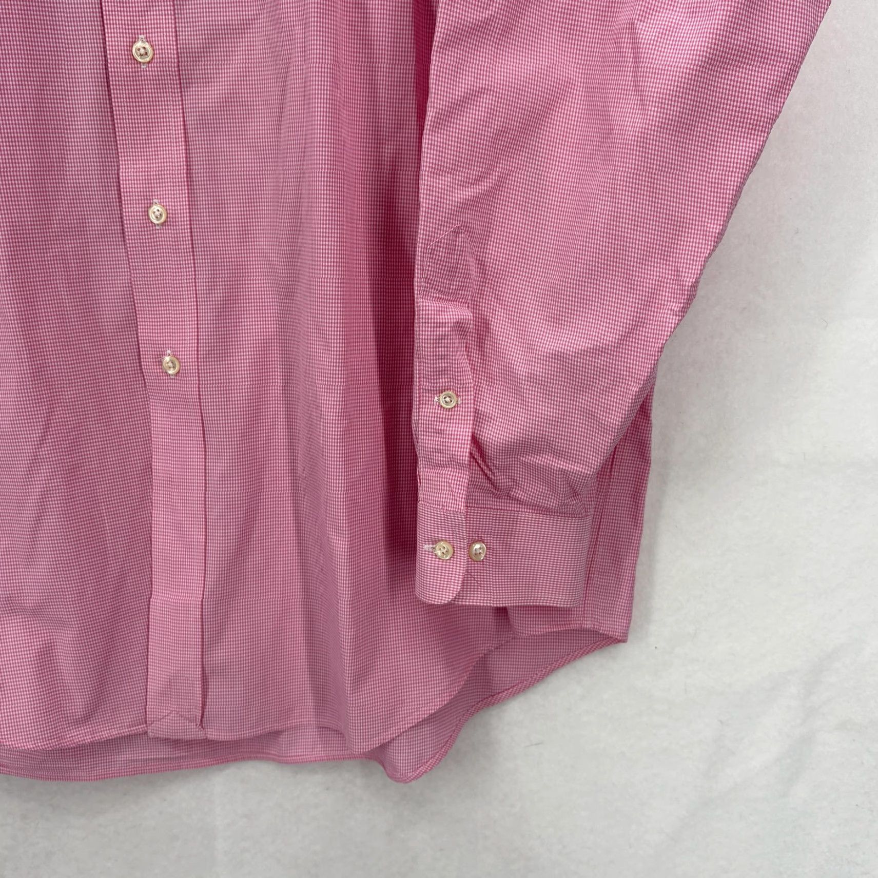 Ralph Lauren Ralph Lauren Yarmouth Shirt Mens XL Pink Check Classic Button Front Long Sleeve Size US XL / EU 56 / 4 - 3 Thumbnail