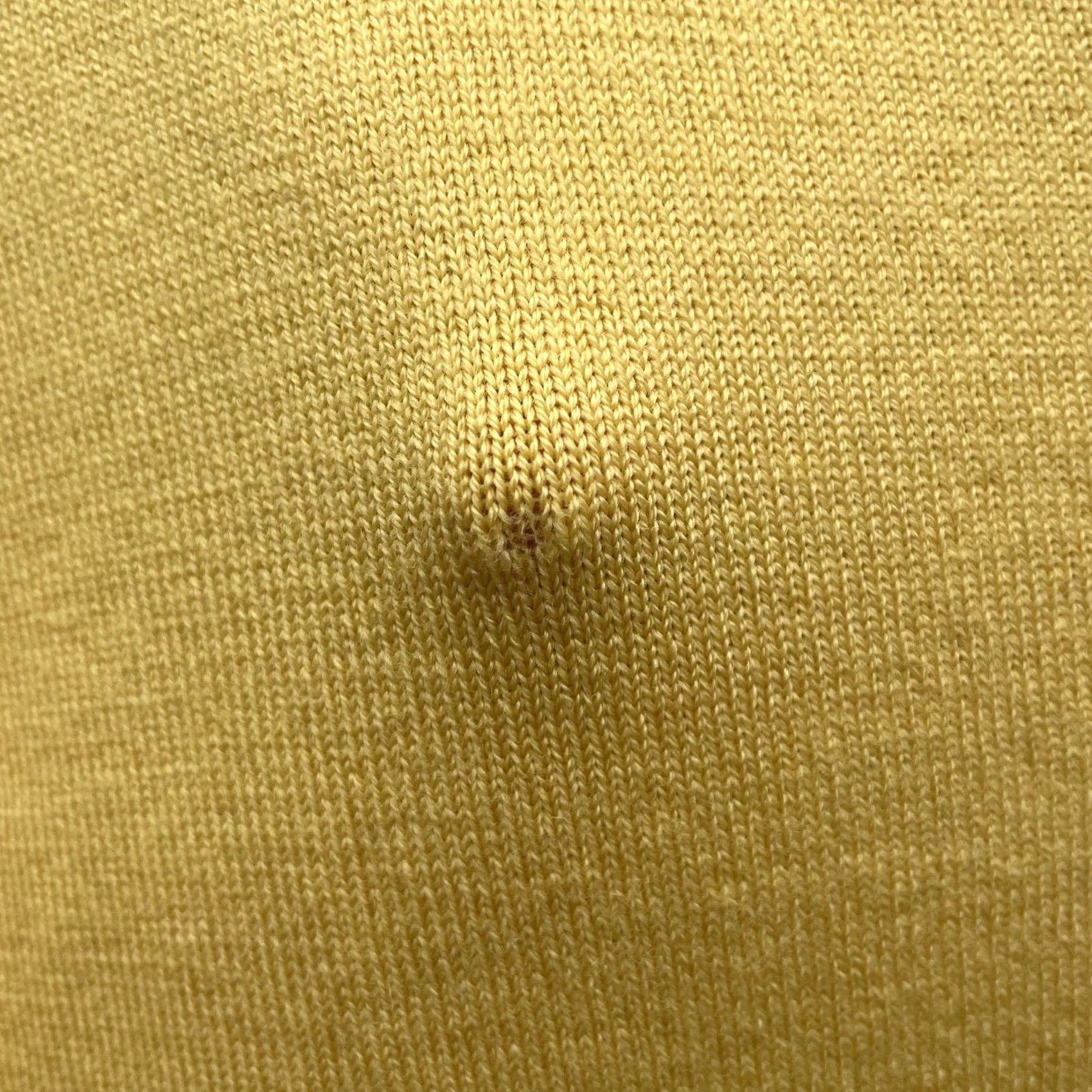 Brooks Brothers VINTAGE Brooks Brothers Sweater Mens L Yellow V-Neck Merino Wool Blend Stretch Size US L / EU 52-54 / 3 - 3 Thumbnail