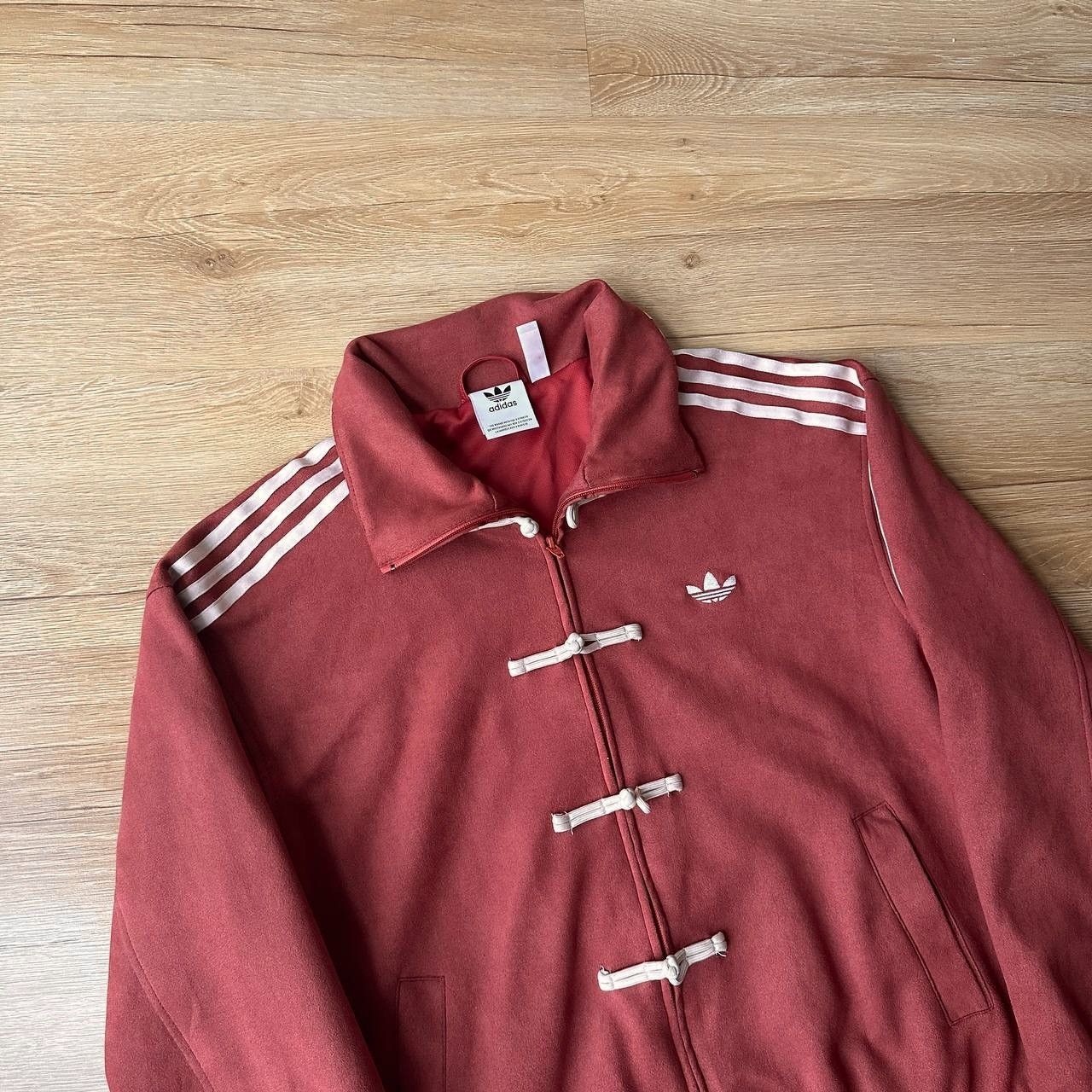 Adidas RARE Adidas Originals Red Chinese Toggle Tank Jacket Size US M / EU 48-50 / 2 - 4 Thumbnail