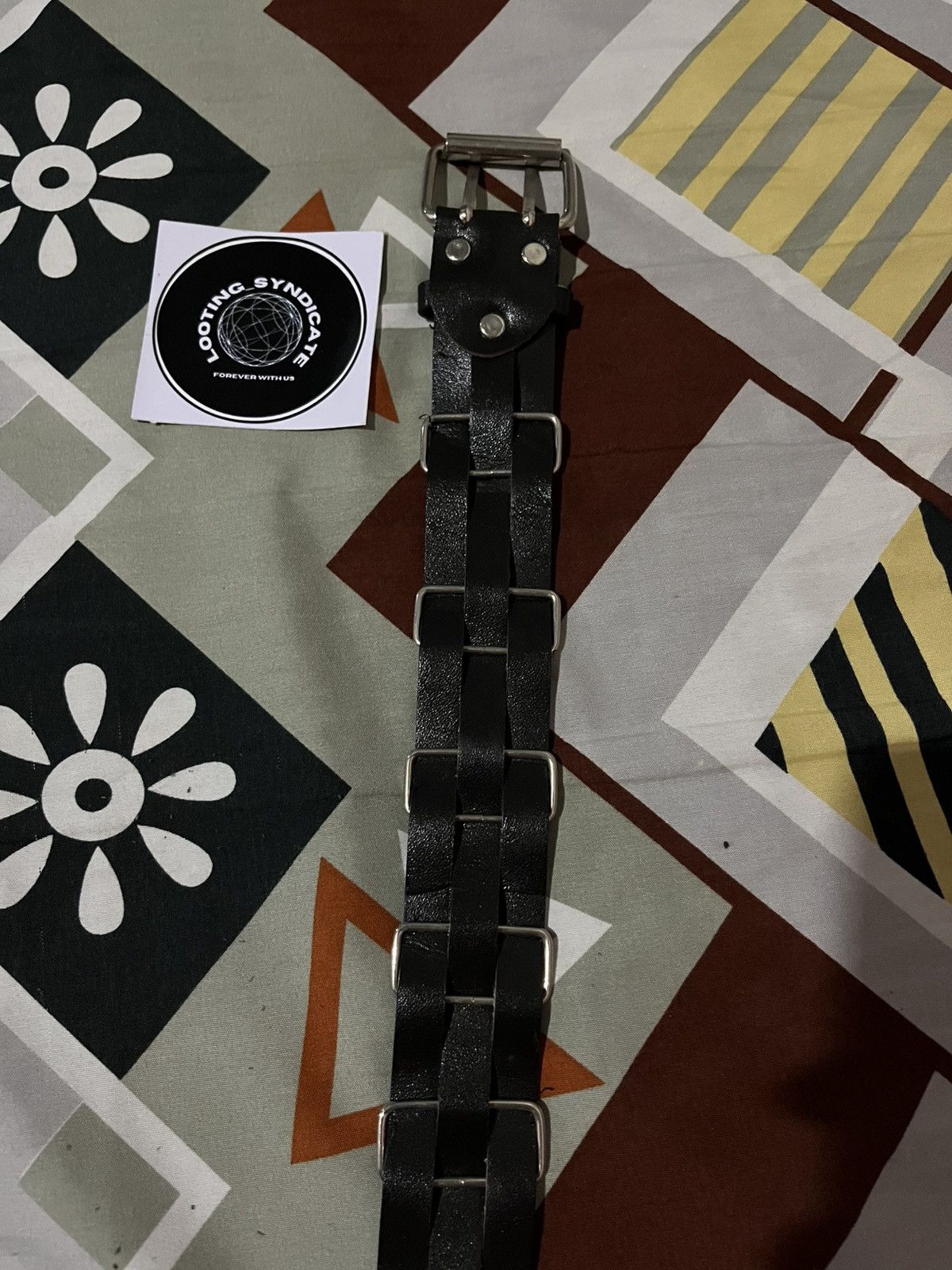 If Six Was Nine × Japanese Brand × Vintage Brown Belt With 2 Prong And Iron Braid Motif Size ONE SIZE - 8 Thumbnail