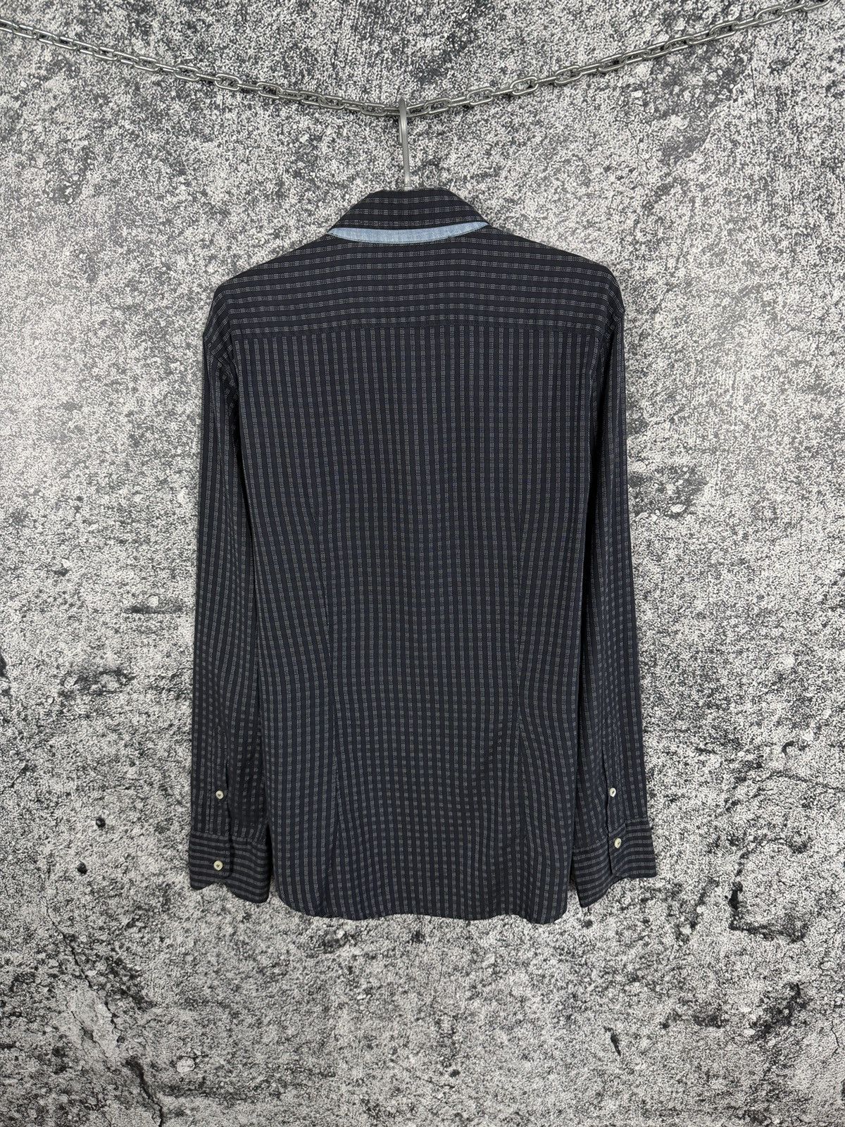 Armani Armani Jeans Long Sleeve Shirt Button Up AJ Check Pattern XL Size US XL / EU 56 / 4 - 9 Thumbnail