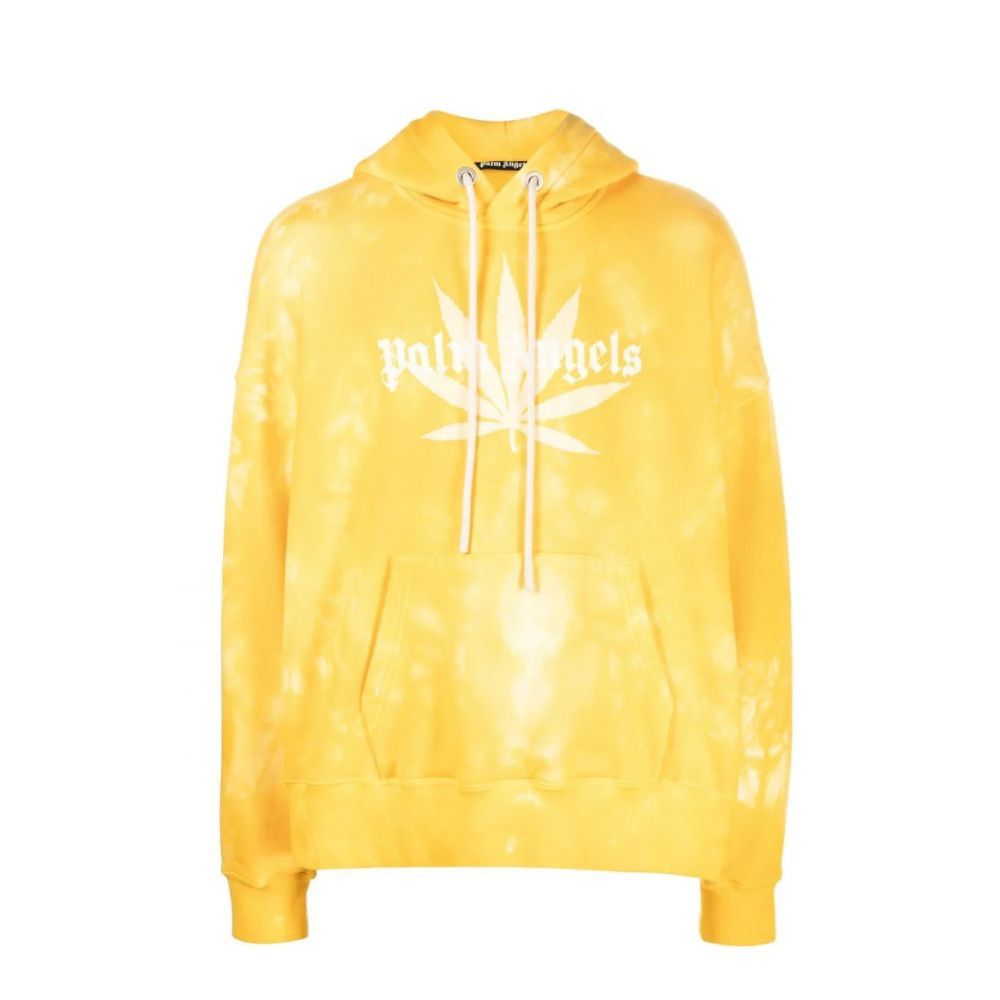 Off-White o1gr1nt0425 Leaf Tie Dye Hoodie in Yellow Size US S / EU 44-46 / 1 - 1 Thumbnail