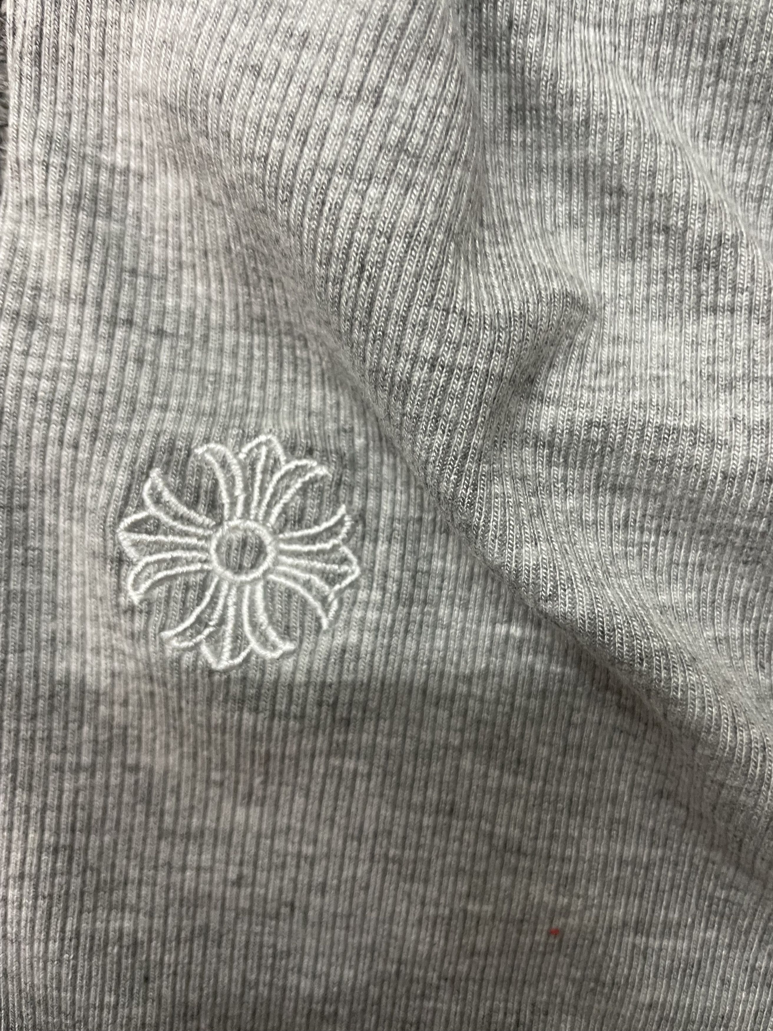 Chrome Hearts Chrome Hearts Bad Seed CH Embroidered Grey Mini Rib Tank Top Size M / US 6-8 / IT 42-44 - 3 Thumbnail