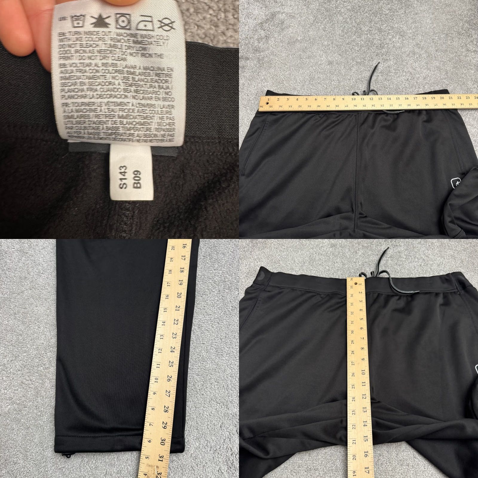 Vintage AND1 Tech Fleece Track Pants Mens 3XL Black with Pockets - Straight Leg, Fleece, Regular Fit, Polyester, Casual Activewear Size US 39 - 9 Thumbnail