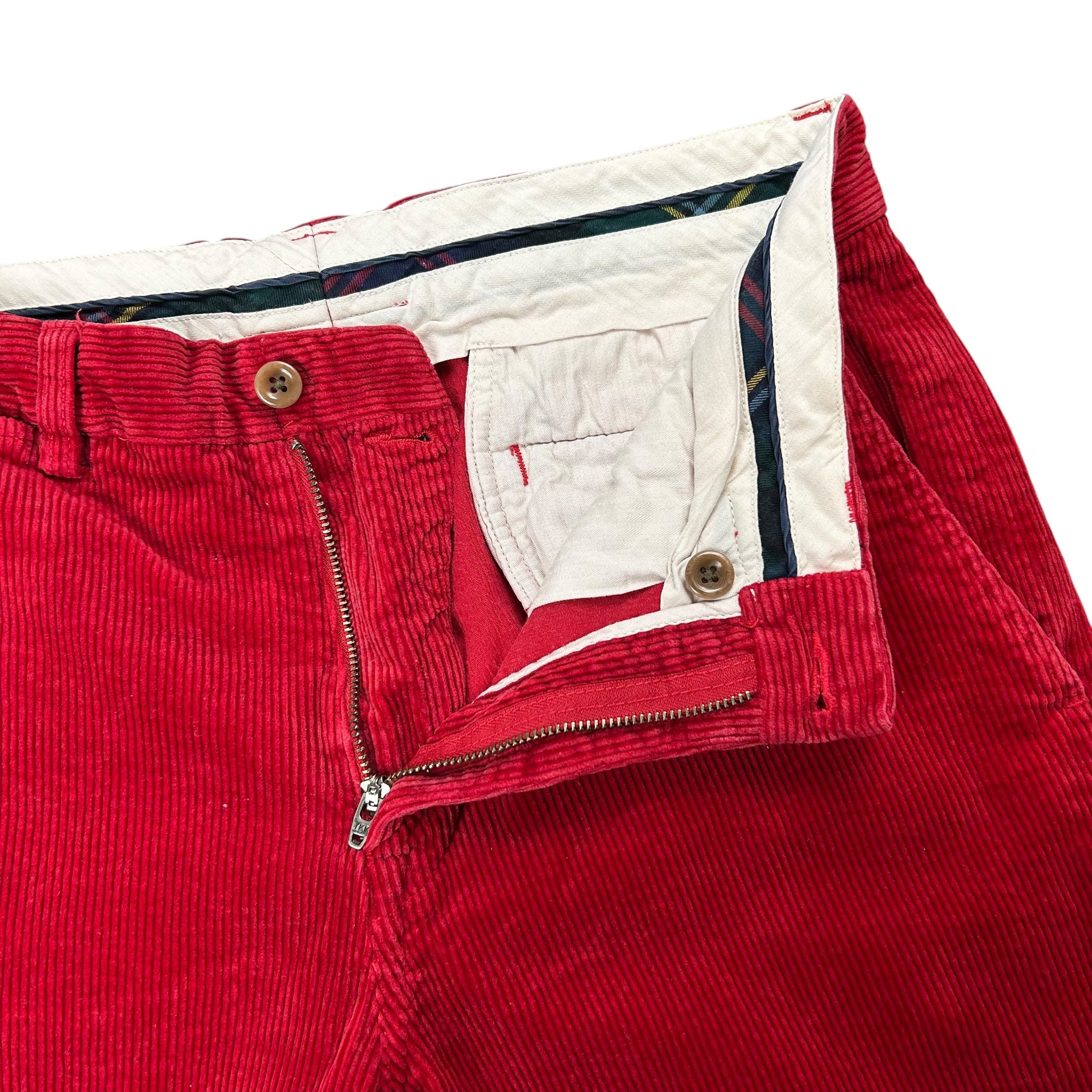 Polo Ralph Lauren Ralph Lauren Corduroy Regular Straight Red Pants W32L32 Cord Size US 32 / EU 48 - 4 Thumbnail