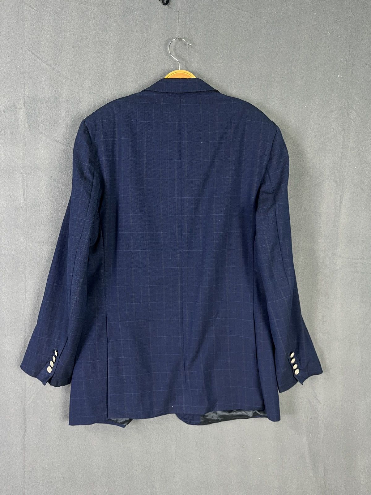 Vintage Accent Glen Plaid Blazer Made in France Size 42R - 2 Thumbnail
