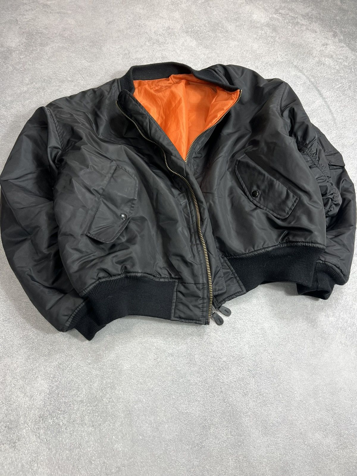 Japanese Brand VTG Raf Simons Style Japanese MA-1 Oversize Bomber Jacket Size US XL / EU 56 / 4 - 2 Thumbnail