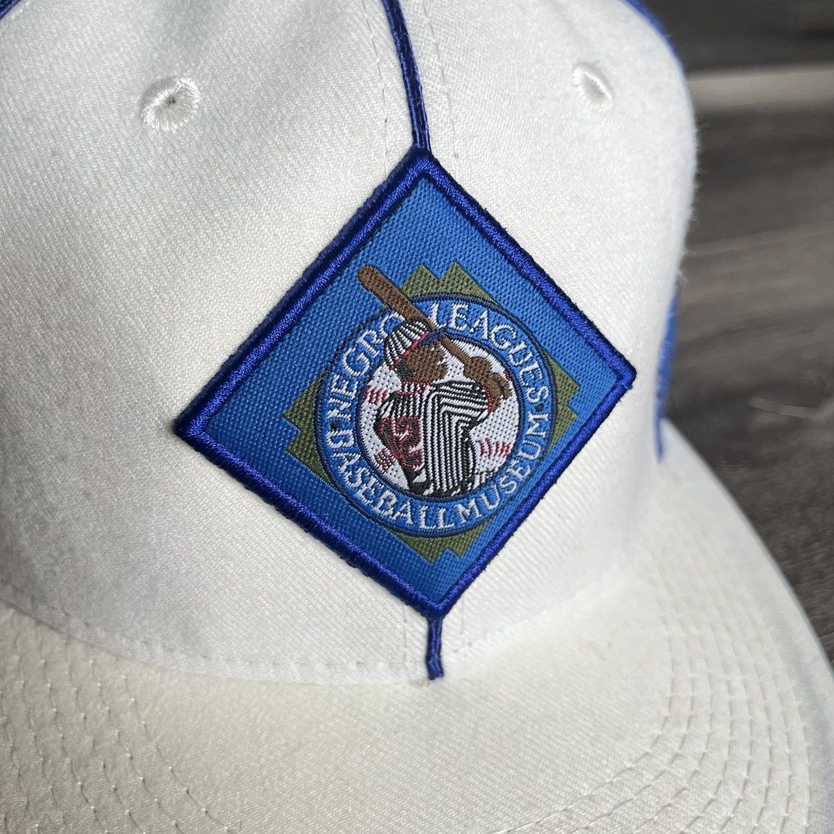 Authentic Negro Leagues × MLB × Vintage New Vintage Negro Baseball Leagues Royal Giants Fitted Hat Size ONE SIZE - 2 Thumbnail