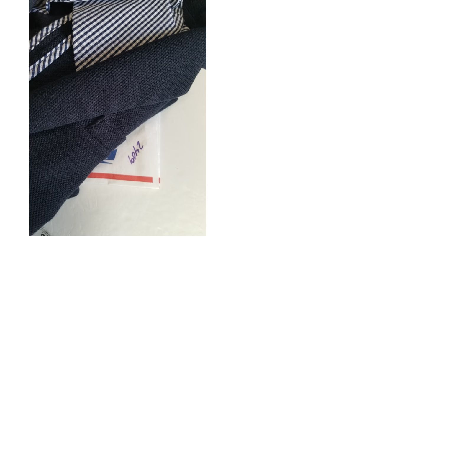 Vintage Dalia Blazer Women XS Navy Blue Button Career Office Striped Workwear Size XS / US 0-2 / IT 36-38 - 9 Thumbnail