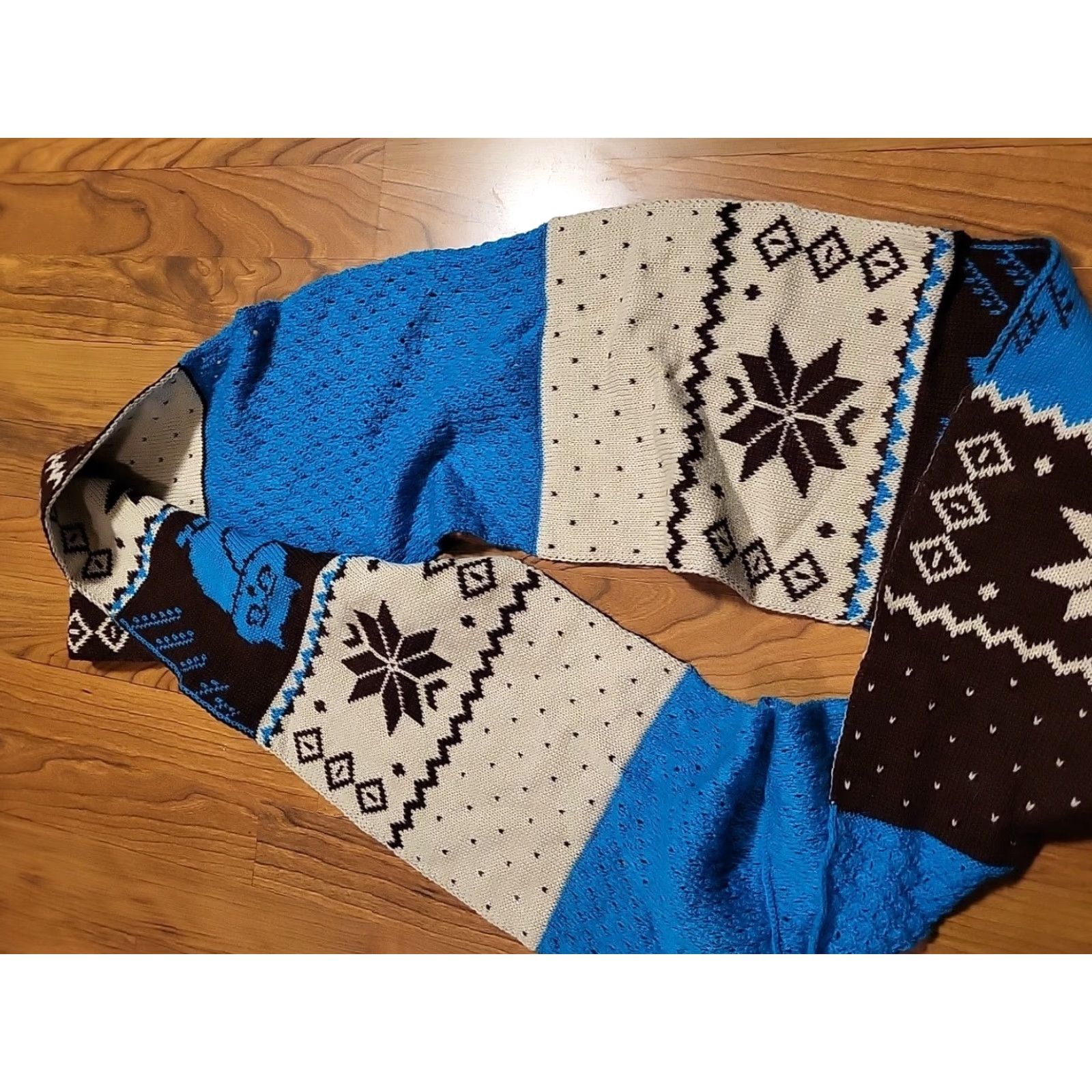Vintage NWT Brown Owl Reversible Infinity Scarf JC Penney 72" X 8.5" Womens Knit Nylon Acrylic Owl Theme Size ONE SIZE - 6 Thumbnail