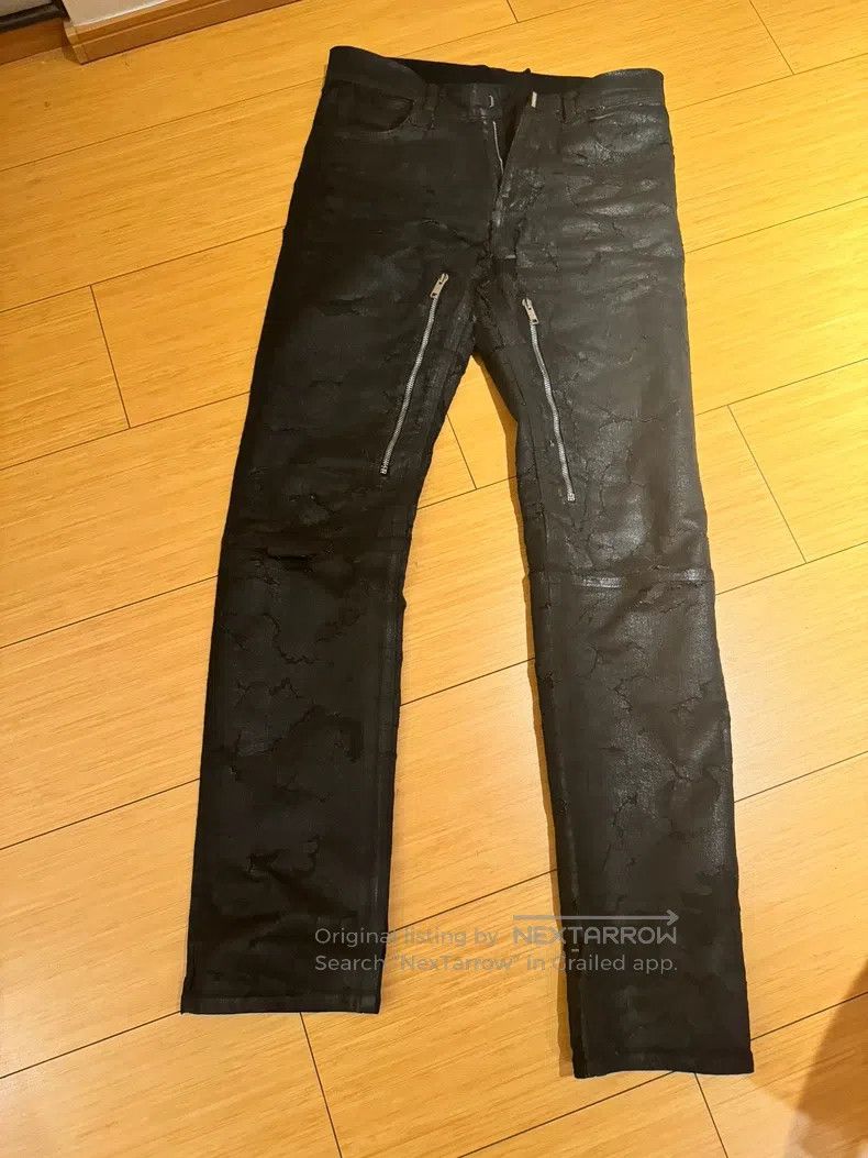 Givenchy Givenchy SizeM Cracked Zipper Denim Pants Size US 31 - 2 Thumbnail
