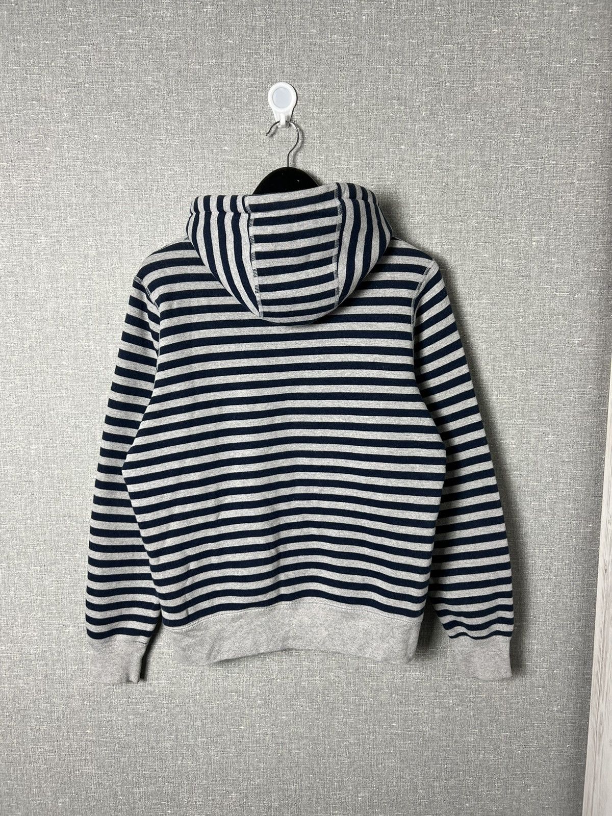 Noah Noah Logo Print Striped Fleece Cotton Hoodie Size US S / EU 44-46 / 1 - 10 Thumbnail