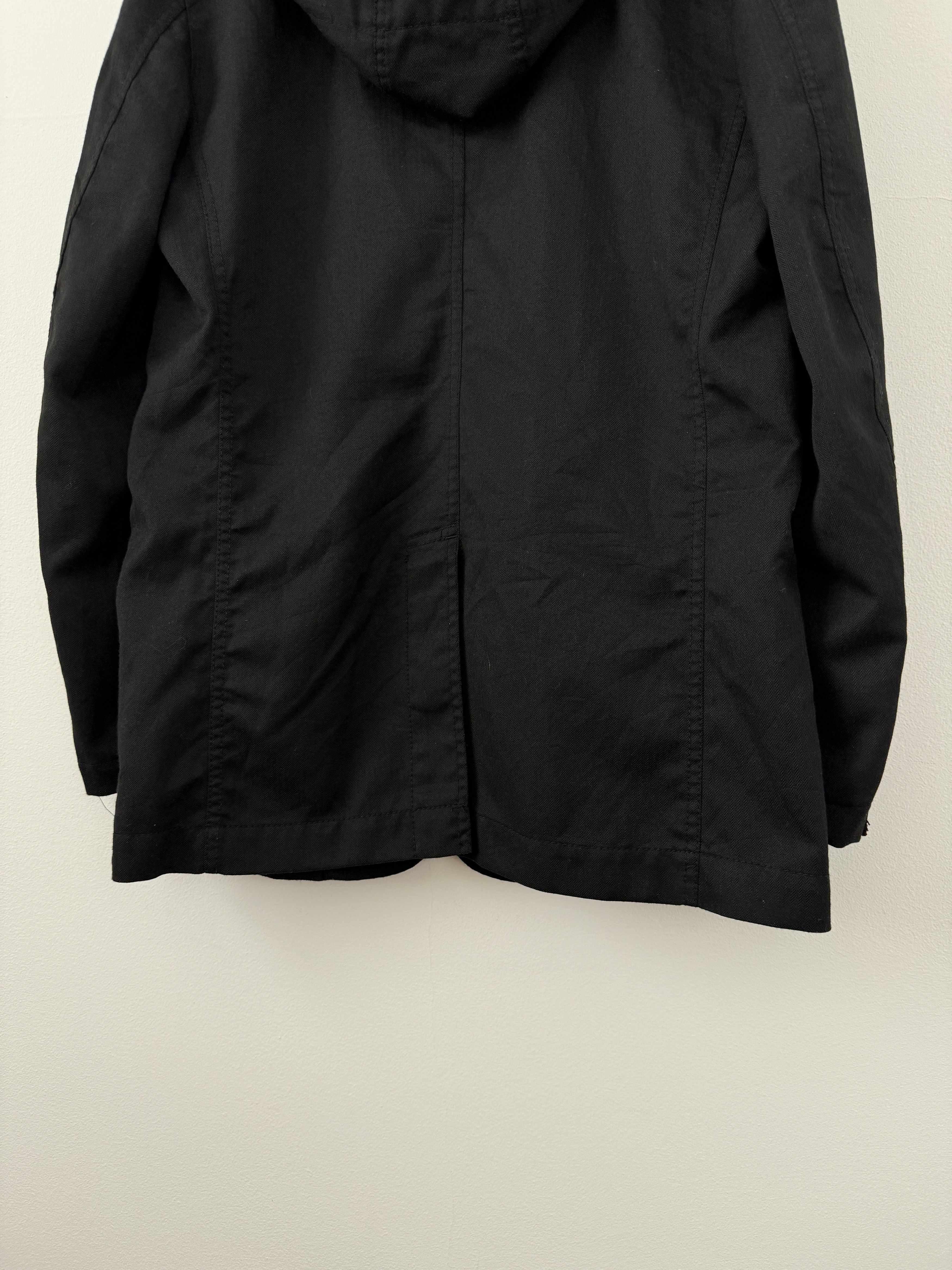 Comme des Garcons Black Hooded Button Up Jacket Size US M / EU 48-50 / 2 - 15 Thumbnail