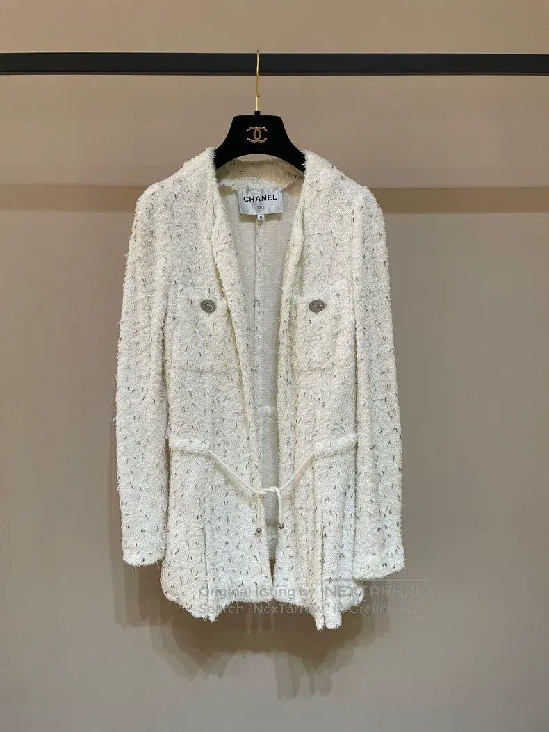 Chanel Chanel Spring and summer show beaded heavy industry white Size XS / US 0-2 / IT 36-38 - 1 Thumbnail