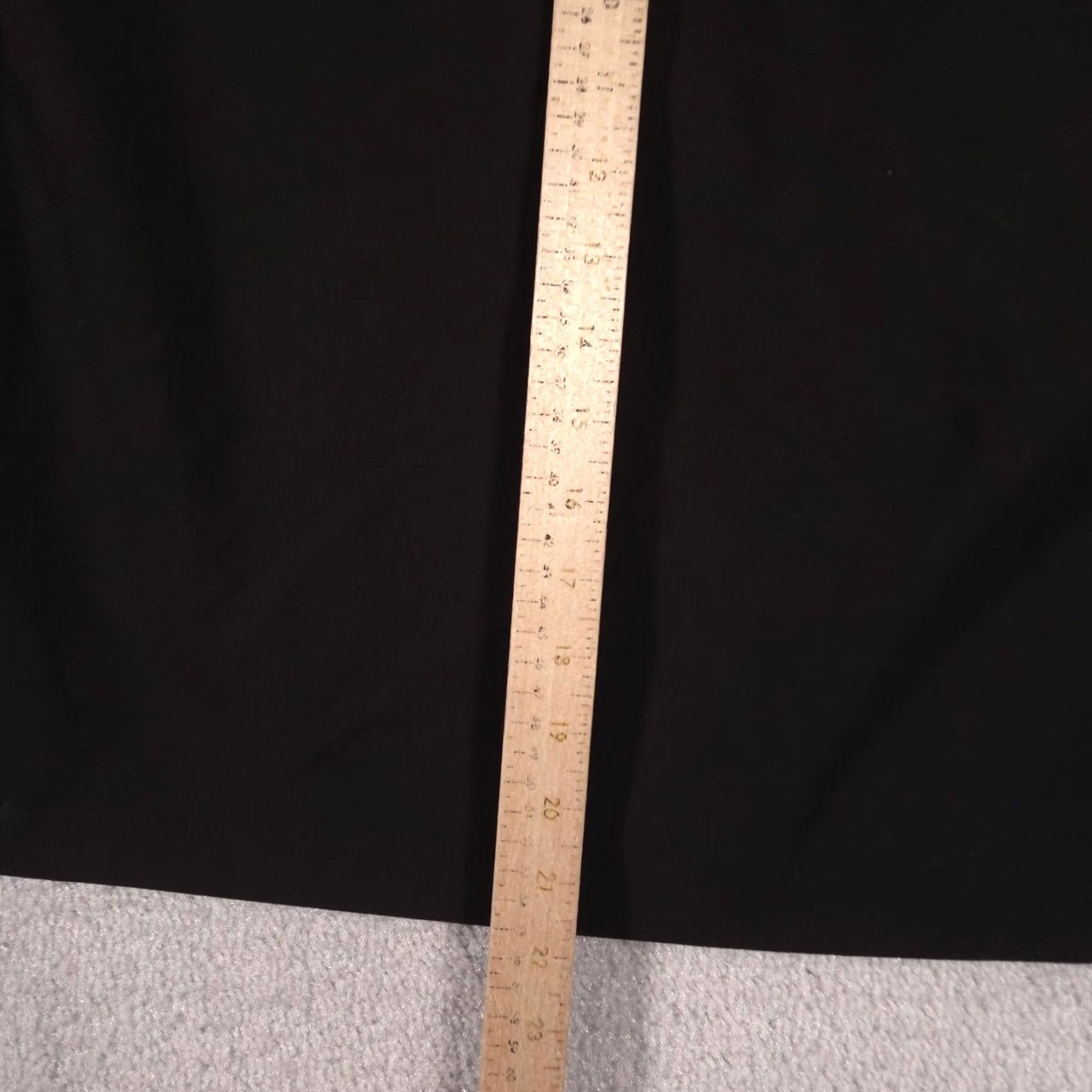 Calvin Klein VINTAGE Calvin Klein Skirt Womens 14P Black Pencil Lined Back Slit Stretch Career Office Size 36" / US 14 / IT 50 - 6 Thumbnail