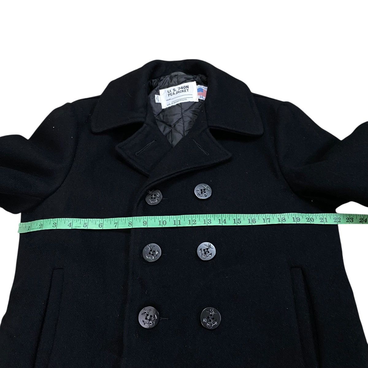 Schott Vintage Schott U.S 740N Peacoat Wool Button Jacket Size US M / EU 48-50 / 2 - 11 Thumbnail