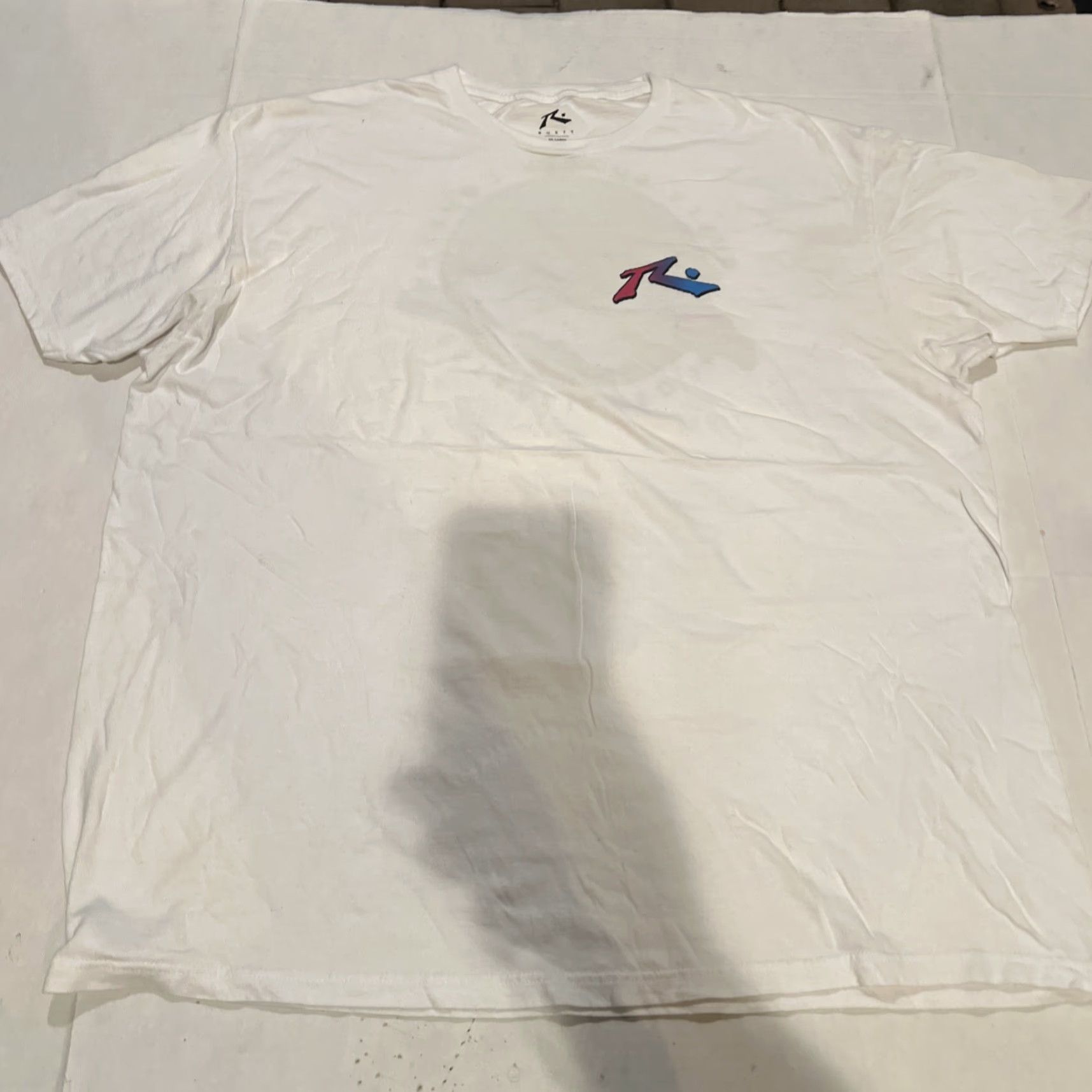 Rusty VINTAGE Rusty Shirt Surfer 2XL White Crew Neck Graphic Print Logo 80s Surfer Mens Regular Beach USA New Size US XXL / EU 58 / 5 - 2 Thumbnail
