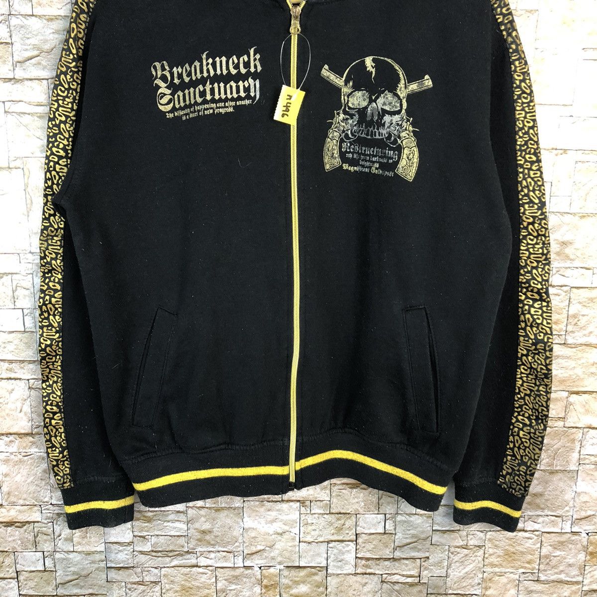 Vintage DL Diaster Breakneck Sanctuary Skull Hoodie sweater #A496 Size US M / EU 48-50 / 2 - 4 Thumbnail
