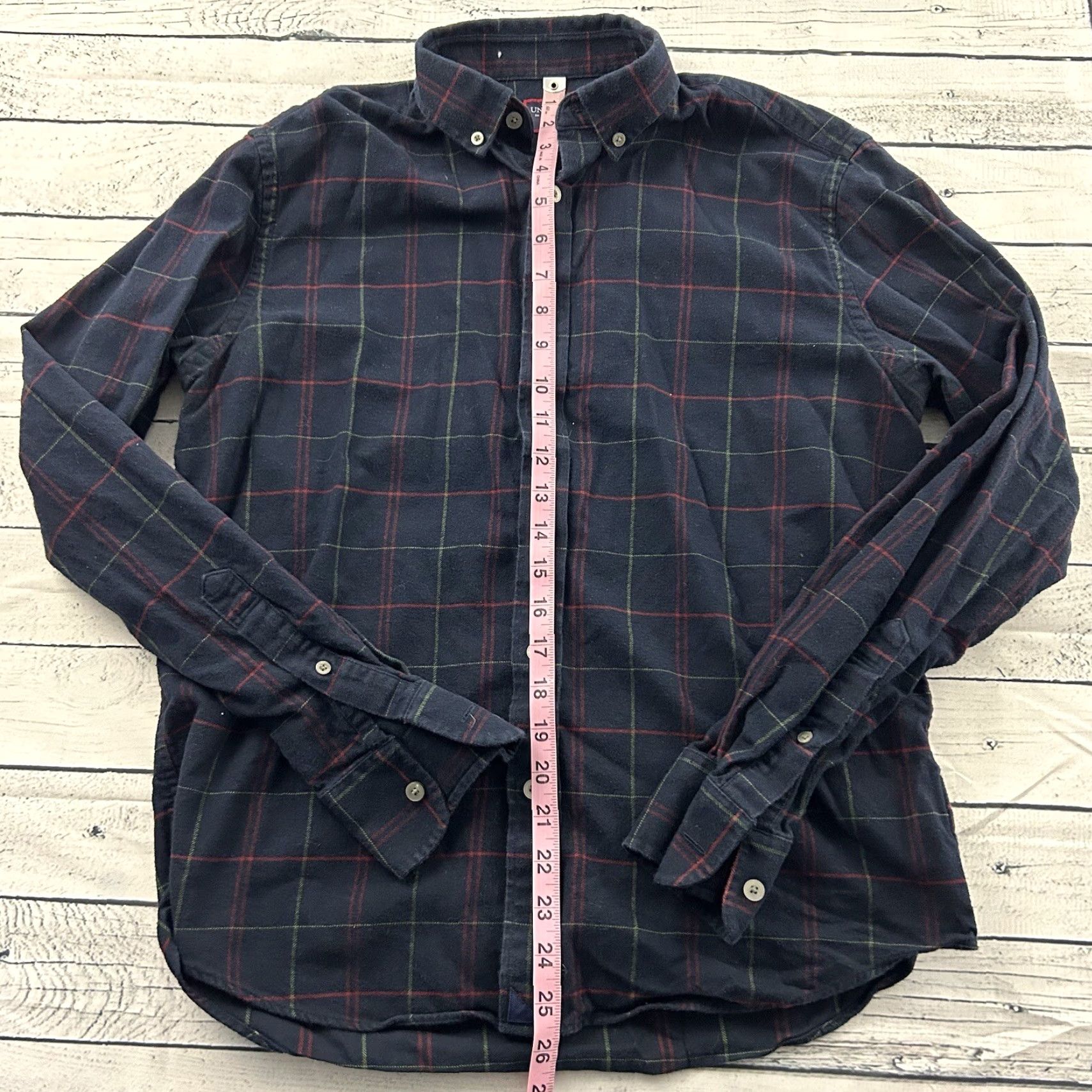 UNTUCKit UNTUCKit Plaid Flannel Long Sleeve Button-Up Shirt Mens M Blue Size US M / EU 48-50 / 2 - 3 Thumbnail