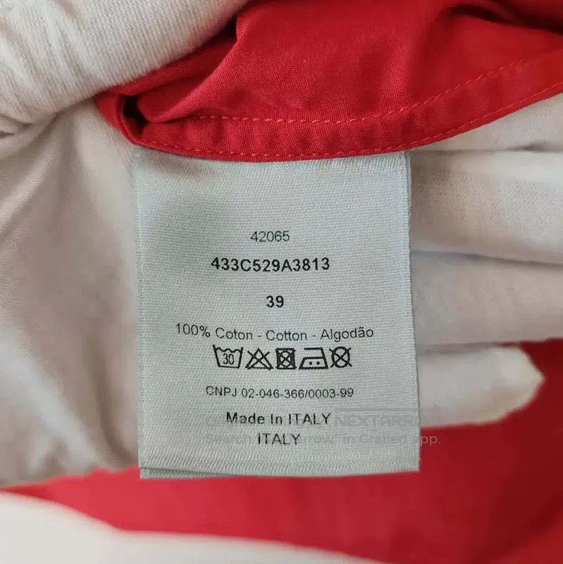 Dior Dior Red Cotton Men's Long Sleeve Shirt . Size US M / EU 48-50 / 2 - 4 Thumbnail