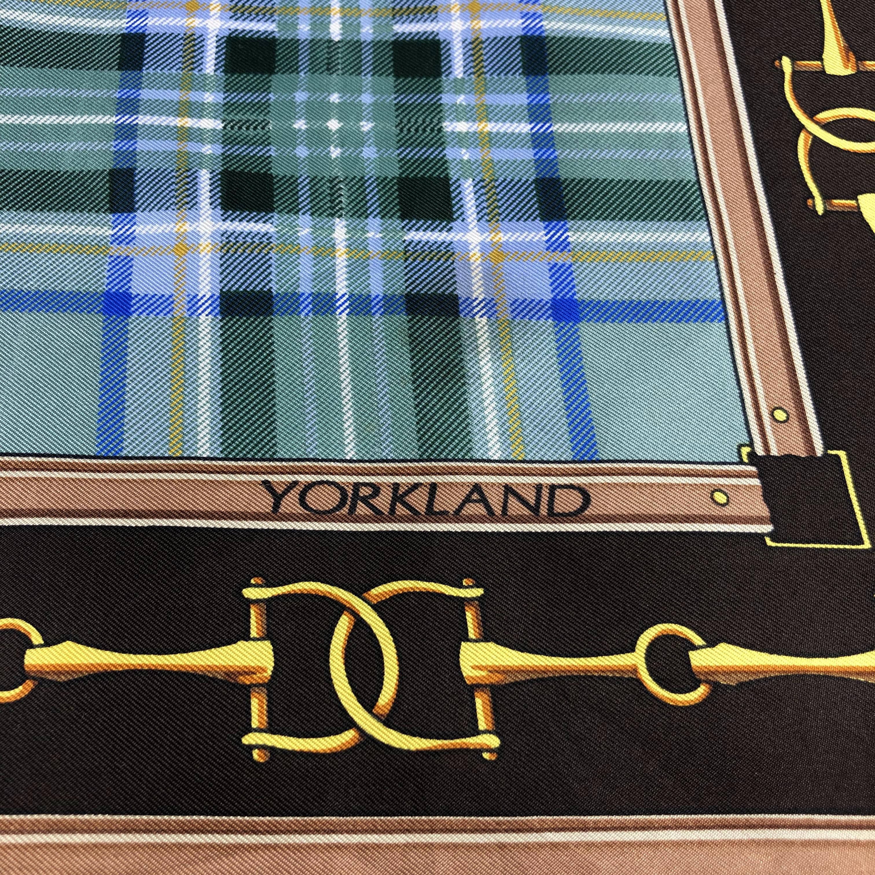 Japanese Brand Yorkland Tartan Silk Scarf M380 Size ONE SIZE - 4 Thumbnail