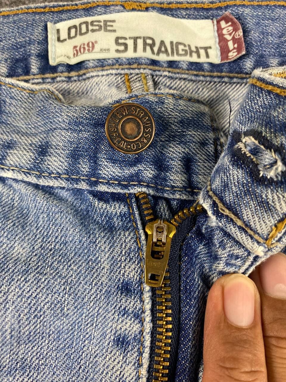 Levi's vintage levis 569 loose straight dirty distressed denim Size US 36 / EU 52 - 15 Thumbnail