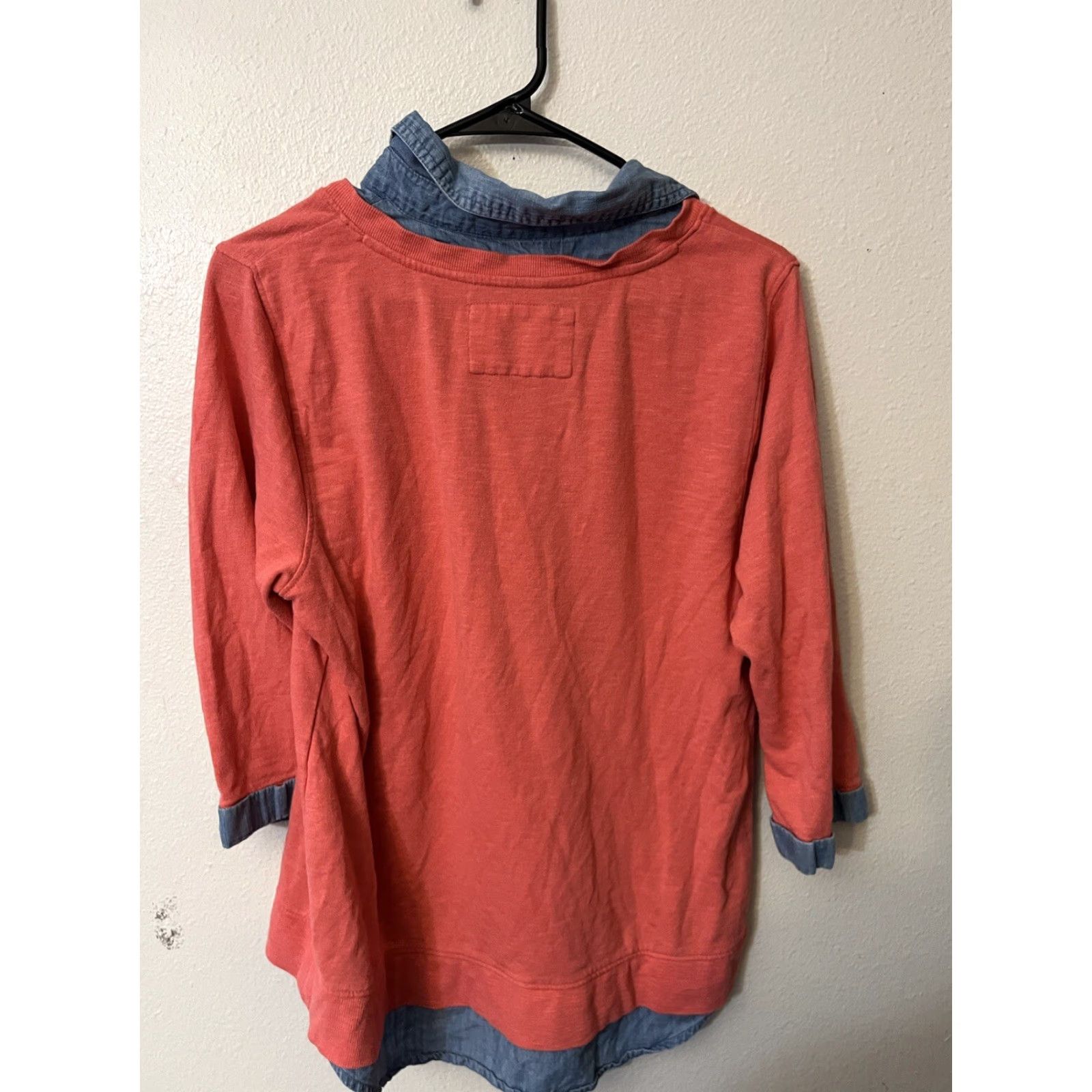 Doublet VINTAGE Sonoma Life & Style Sweater Shirt Adult Large Pink 100% Cotton Henley Knit All Seasons Womens Size L / US 10 / IT 46 - 3 Thumbnail