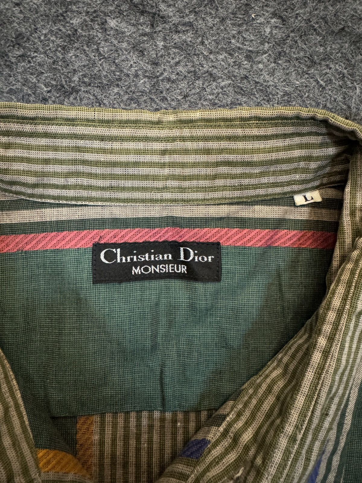 Christian Dior Monsieur Vintage Christian Dior Monsieur Shirt Button Ups Size US XL / EU 56 / 4 - 5 Thumbnail