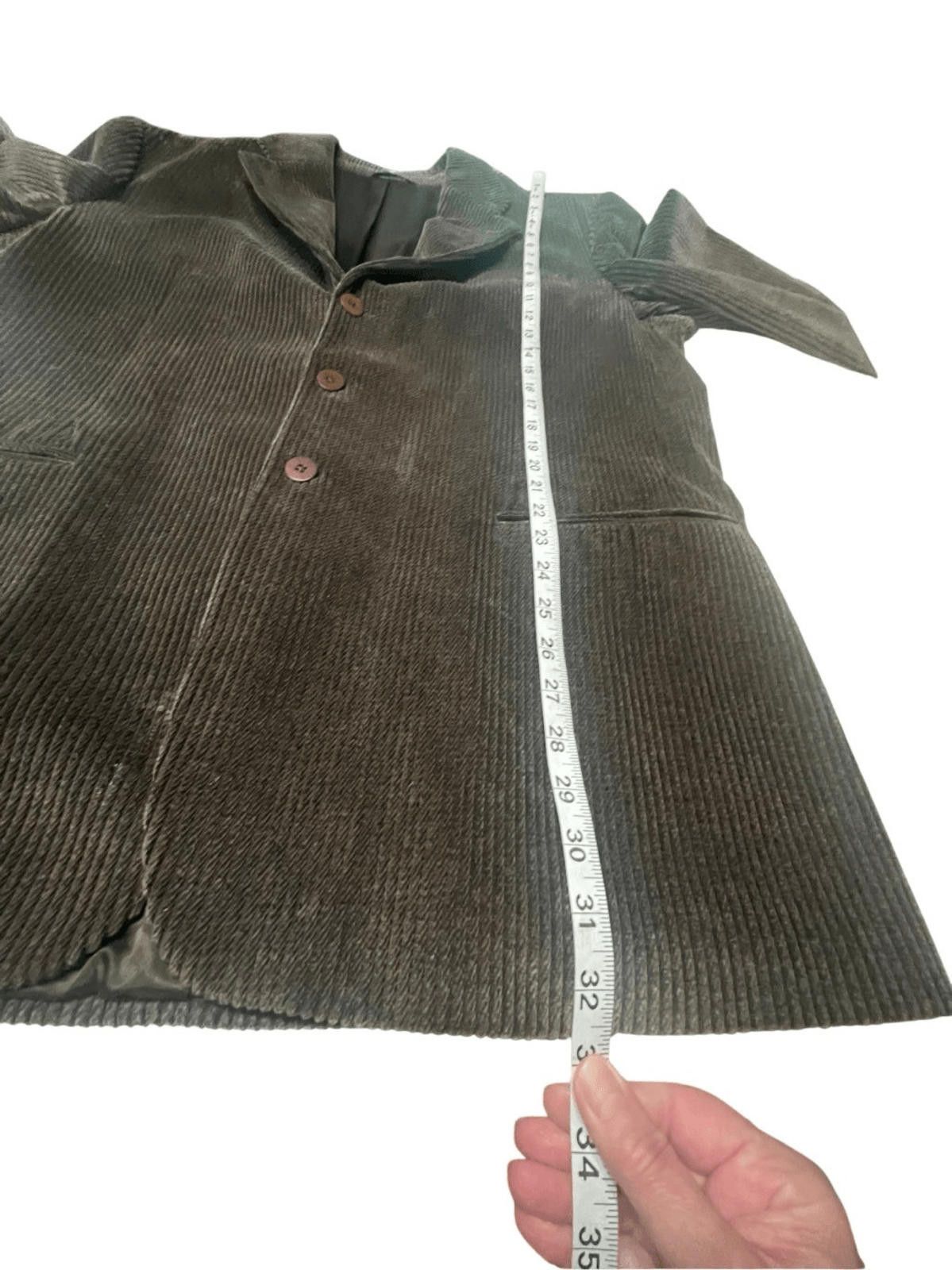 Designer Mondo di Marco 3 Button Sports Jacket corduroy Brown 44R Size 44R - 7 Thumbnail