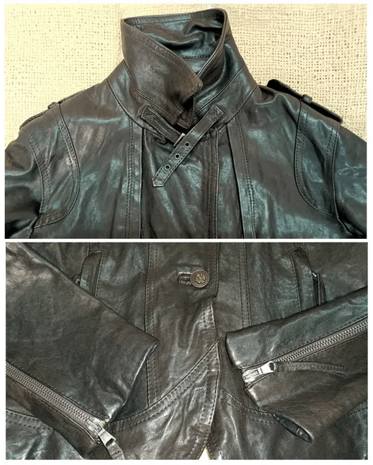 Other Genuine leather womens jacket Sz S / it sz 44 vera pelle Size M / US 6-8 / IT 42-44 - 4 Thumbnail