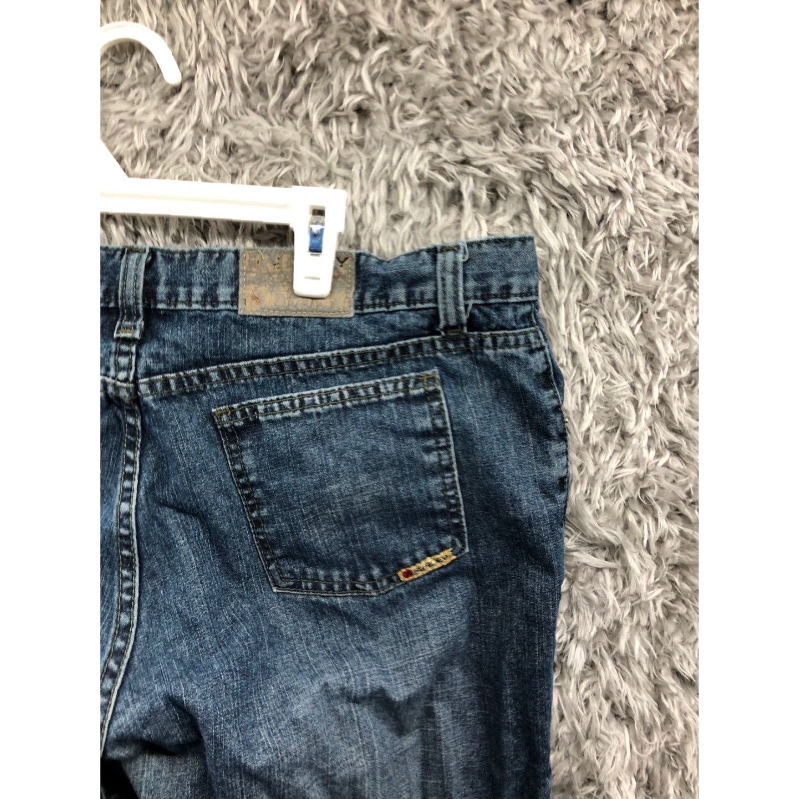 Hurley Hurley Jeans Size 11 Womens Mid Rise Dark Wash Blue Denim Bootcut Women's Regular Fit 34 in waist 31 in inseam Jeans Size 32" / US 10 / IT 46 - 6 Thumbnail