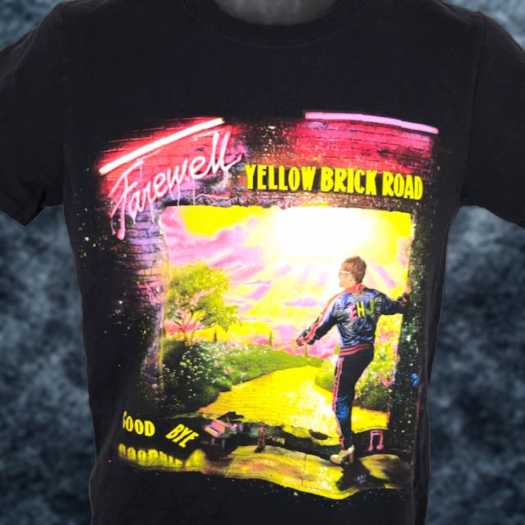 Vintage Elton John T Shirt Mens Size Small Black 2019 Farewell Yellow Brick Road Tour Vintage No Size US S / EU 44-46 / 1 - 1 Thumbnail