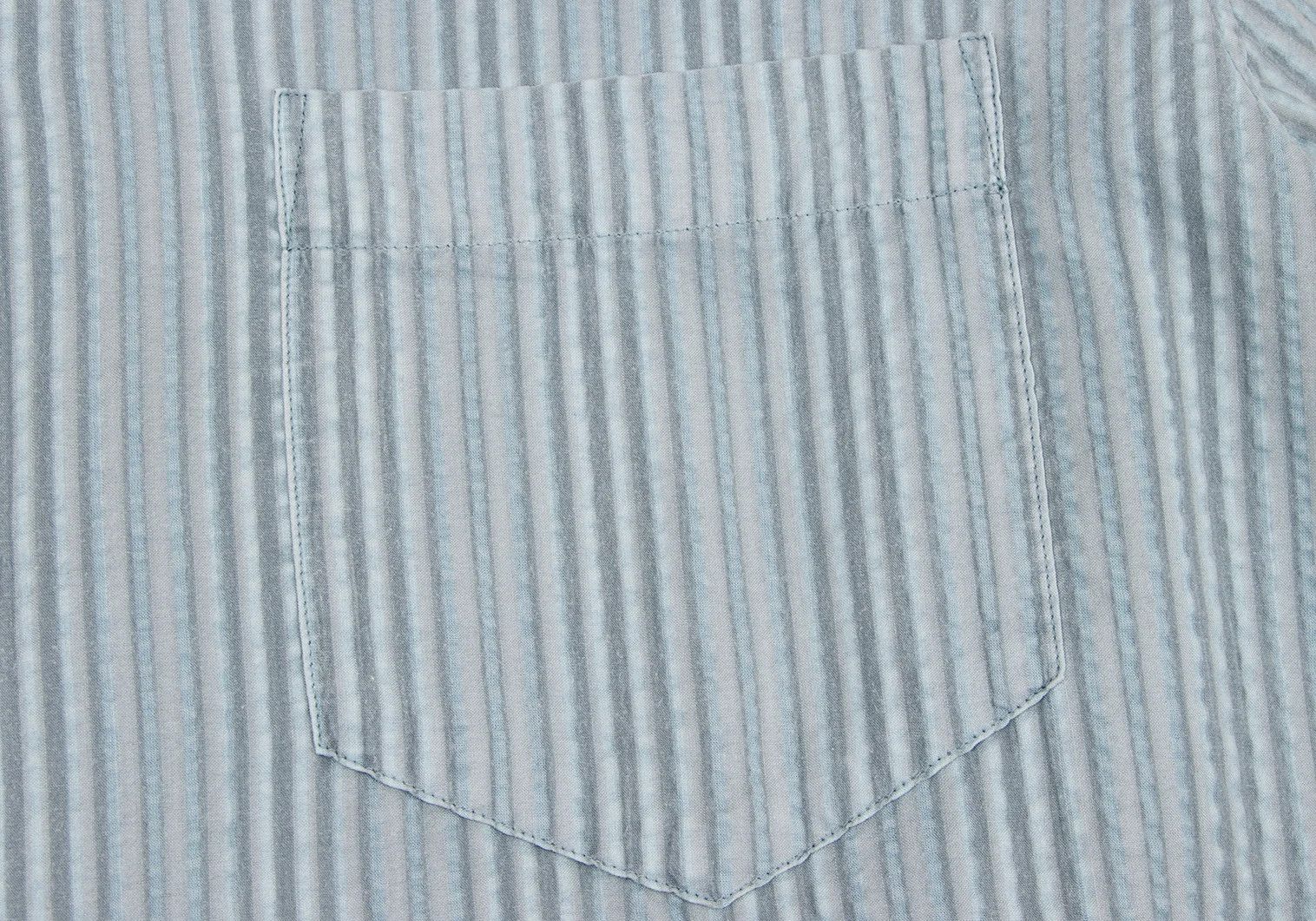 Issey Miyake Striped Print Shirt in Light Blue Gray Size US XS / EU 42 / 0 - 5 Thumbnail