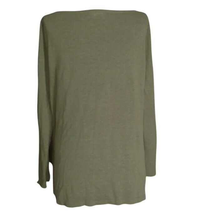 Eileen Fisher Eileen Fisher Size S Womens Sweater Knit Top Light Green Lon Size S / US 4 / IT 40 - 4 Thumbnail