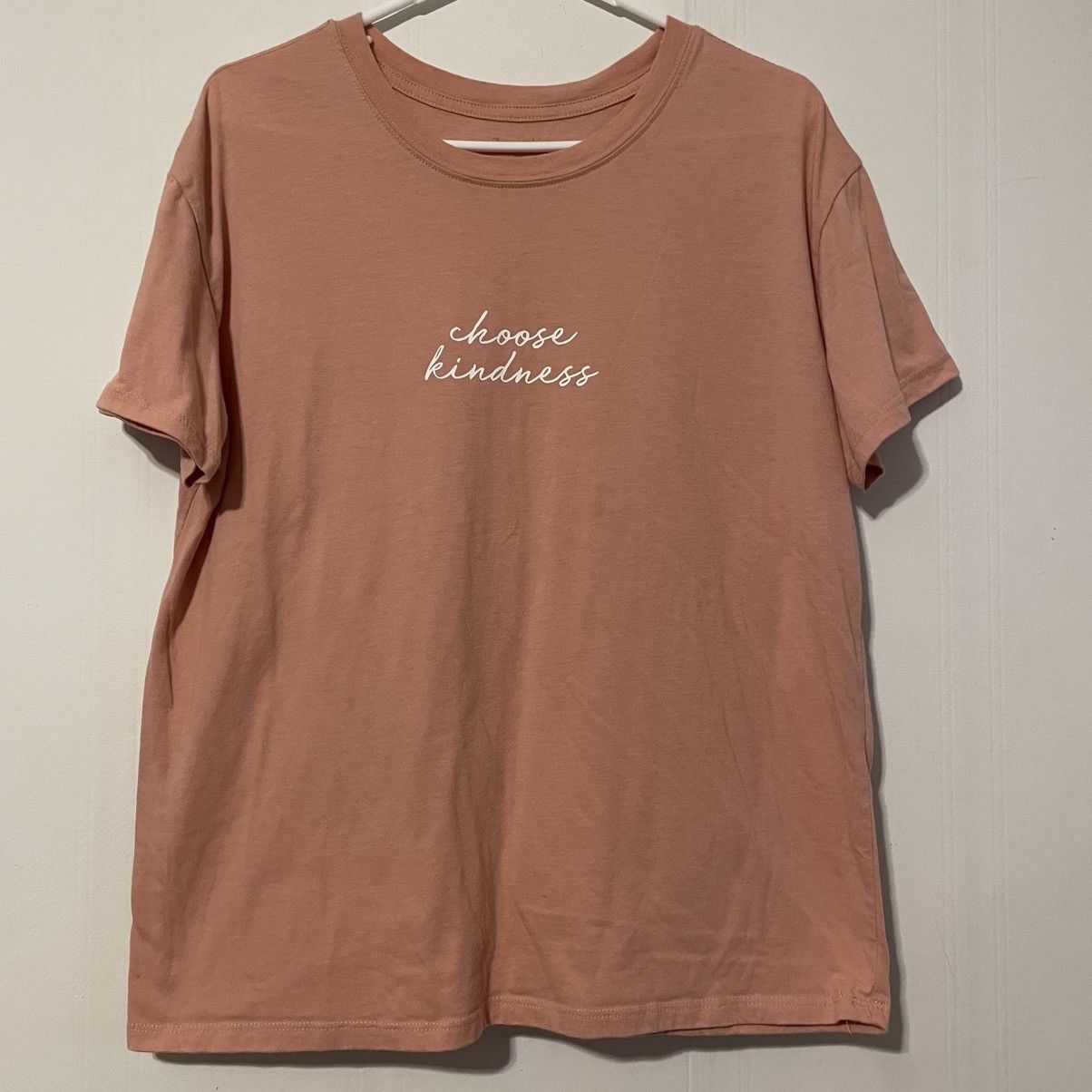 Other Choose Kindness Pink Short Sleeve Shirt White Lettering Size XL / US 12-14 / IT 48-50 - 1 Thumbnail