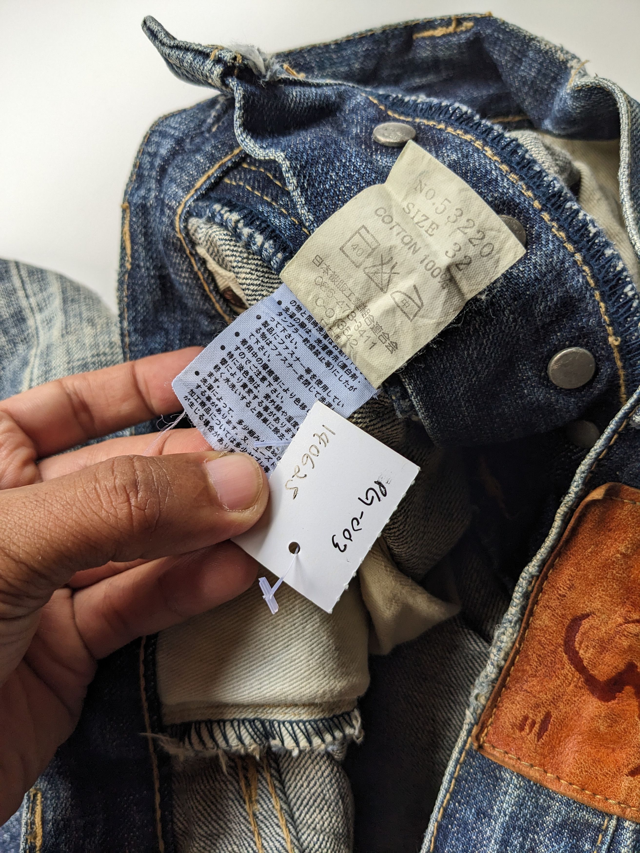 Eternal × Japanese Brand × Jean Eternal clawmark faded 18oz jeans Size US 32 / EU 48 - 13 Thumbnail