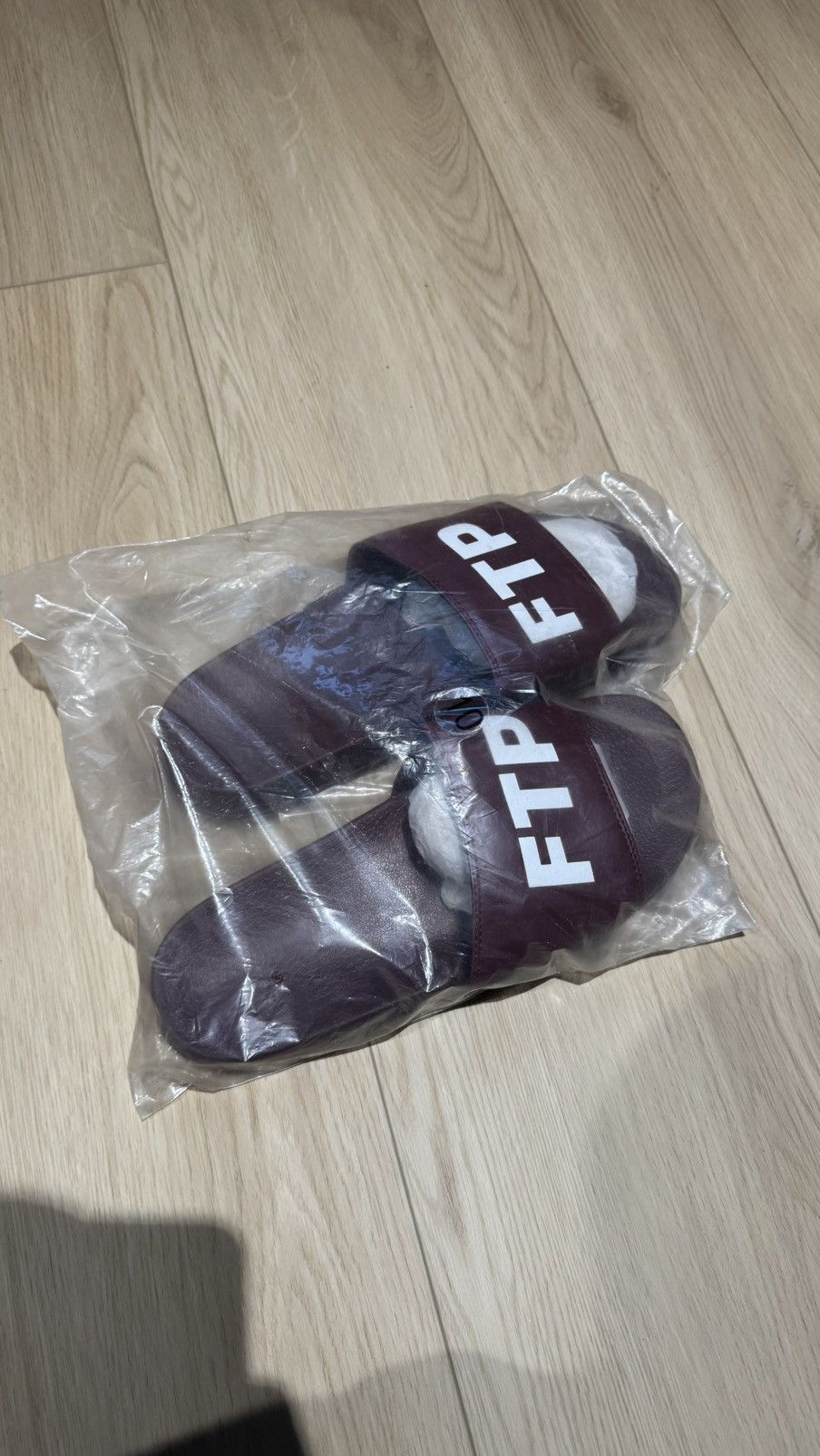 Fuck The Population FTP Slides Burgundy Size US 10 / EU 43 - 3 Thumbnail